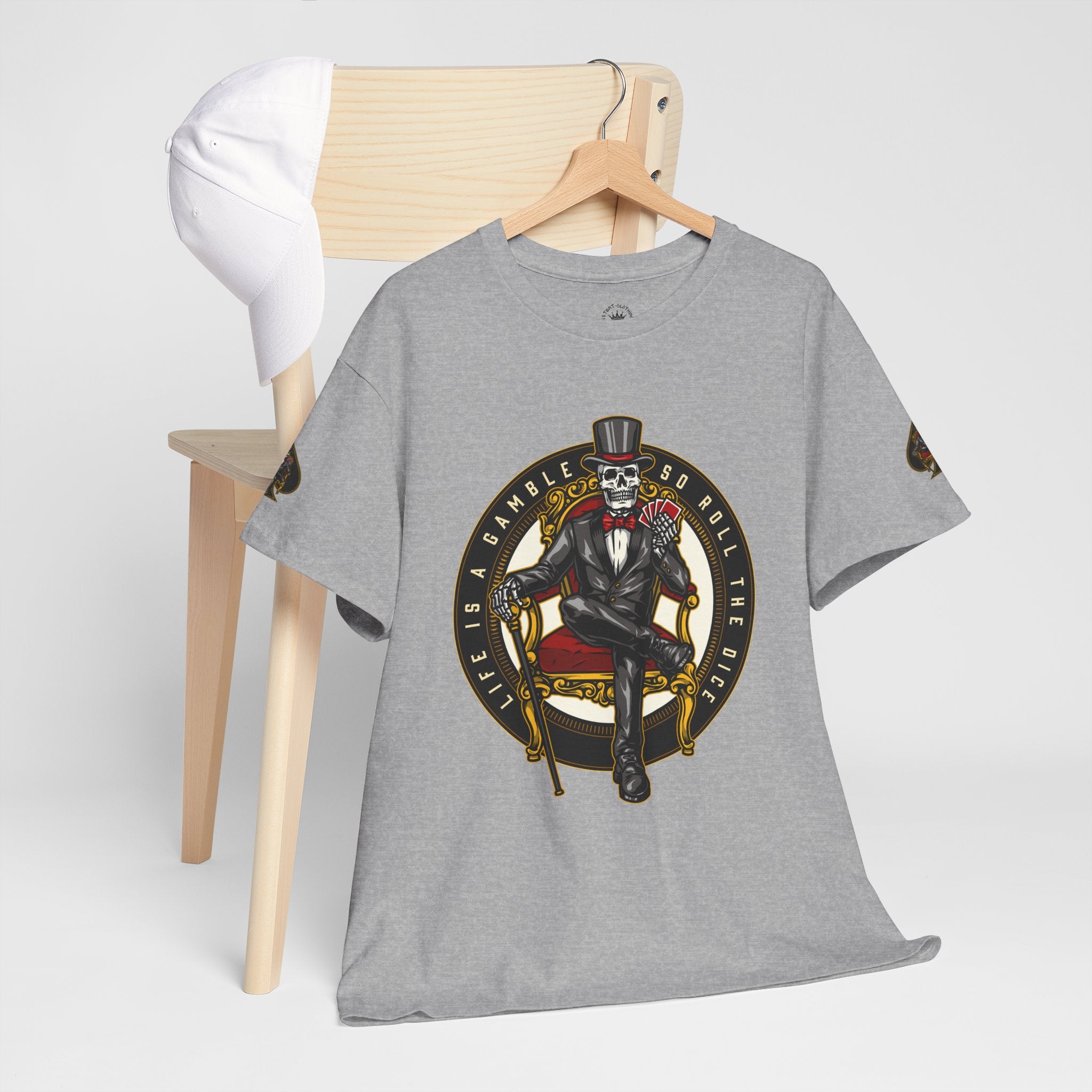 Life Is A Gamble - Top Hat Skeleton T-Shirt