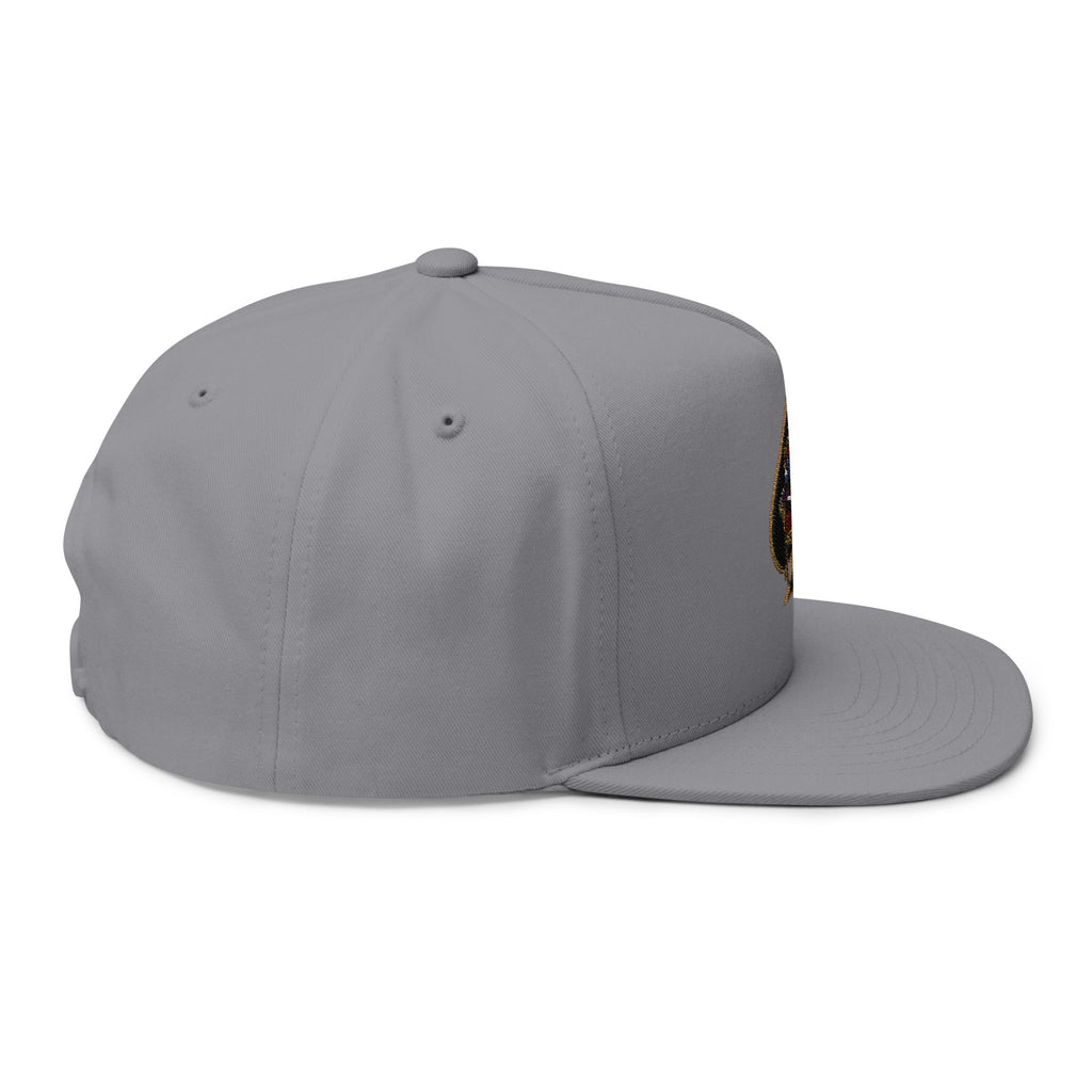 Ace of Spades Embroidered Flat Bill Hats