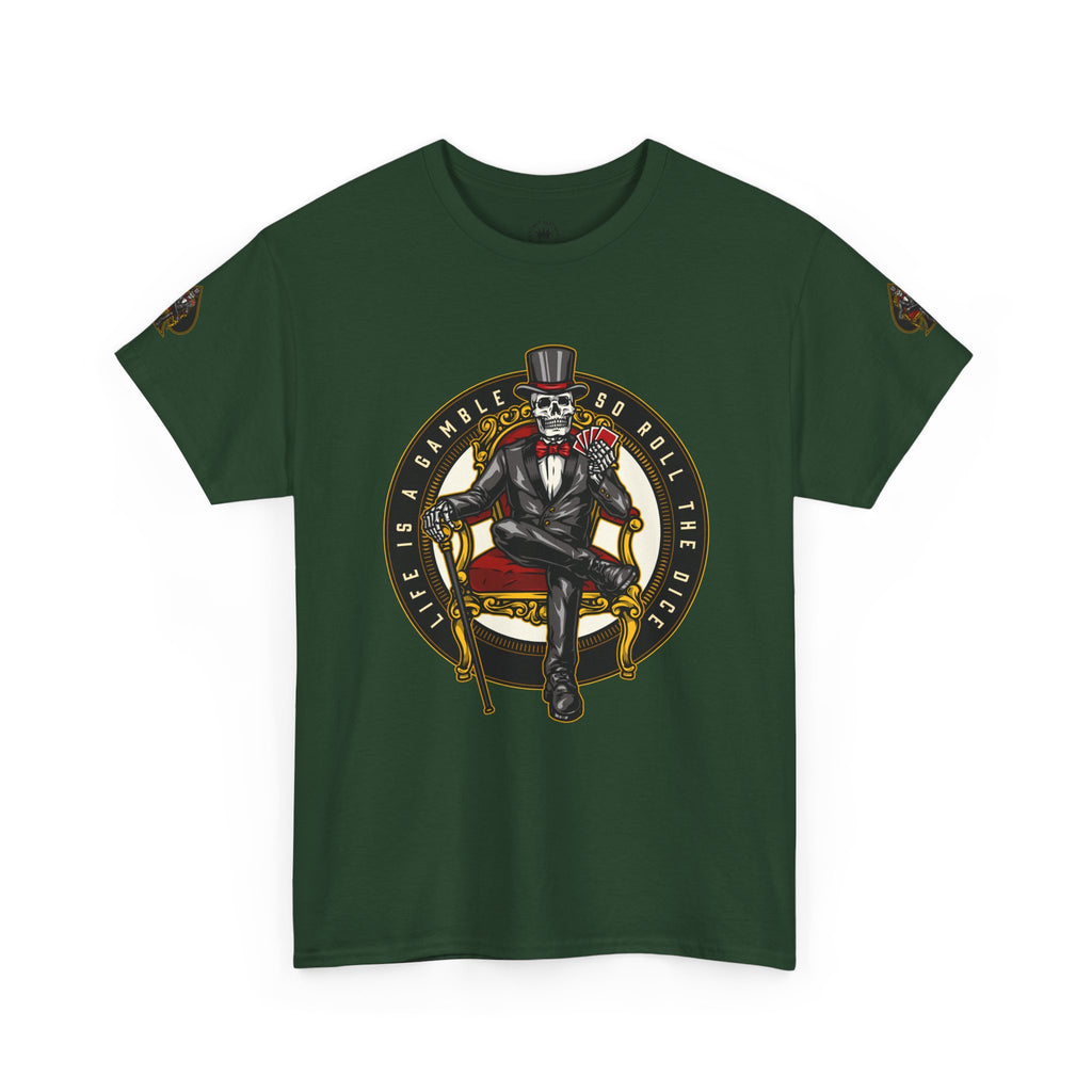Life Is A Gamble - Top Hat Skeleton T-Shirt