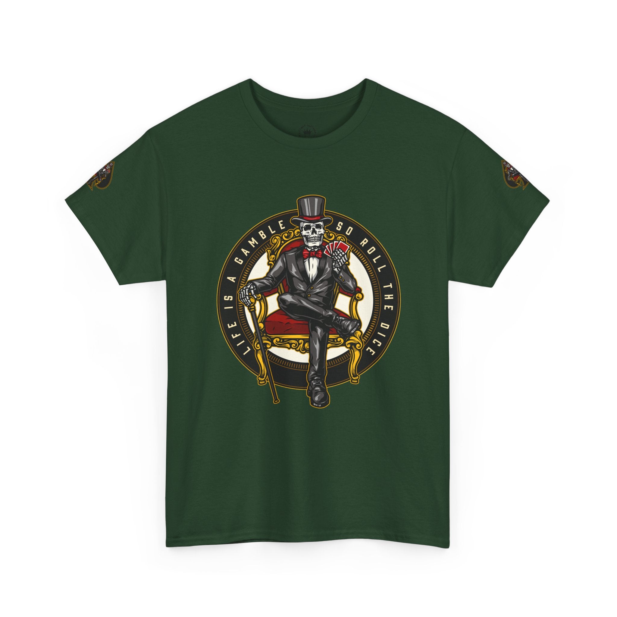 Life Is A Gamble - Top Hat Skeleton T-Shirt