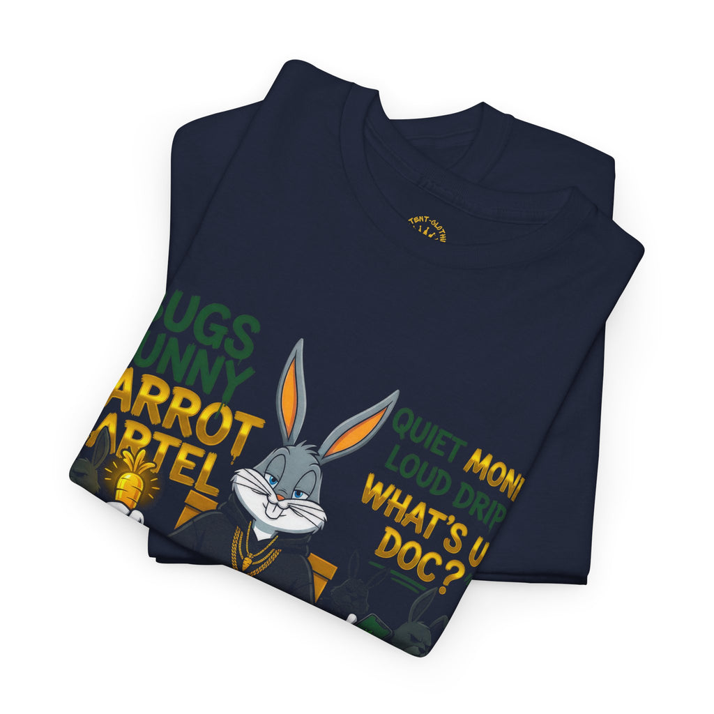 Bunny Carrot Cartel Graphic Tee – "What's Up Doc?" Money Heist Style T-Shirt