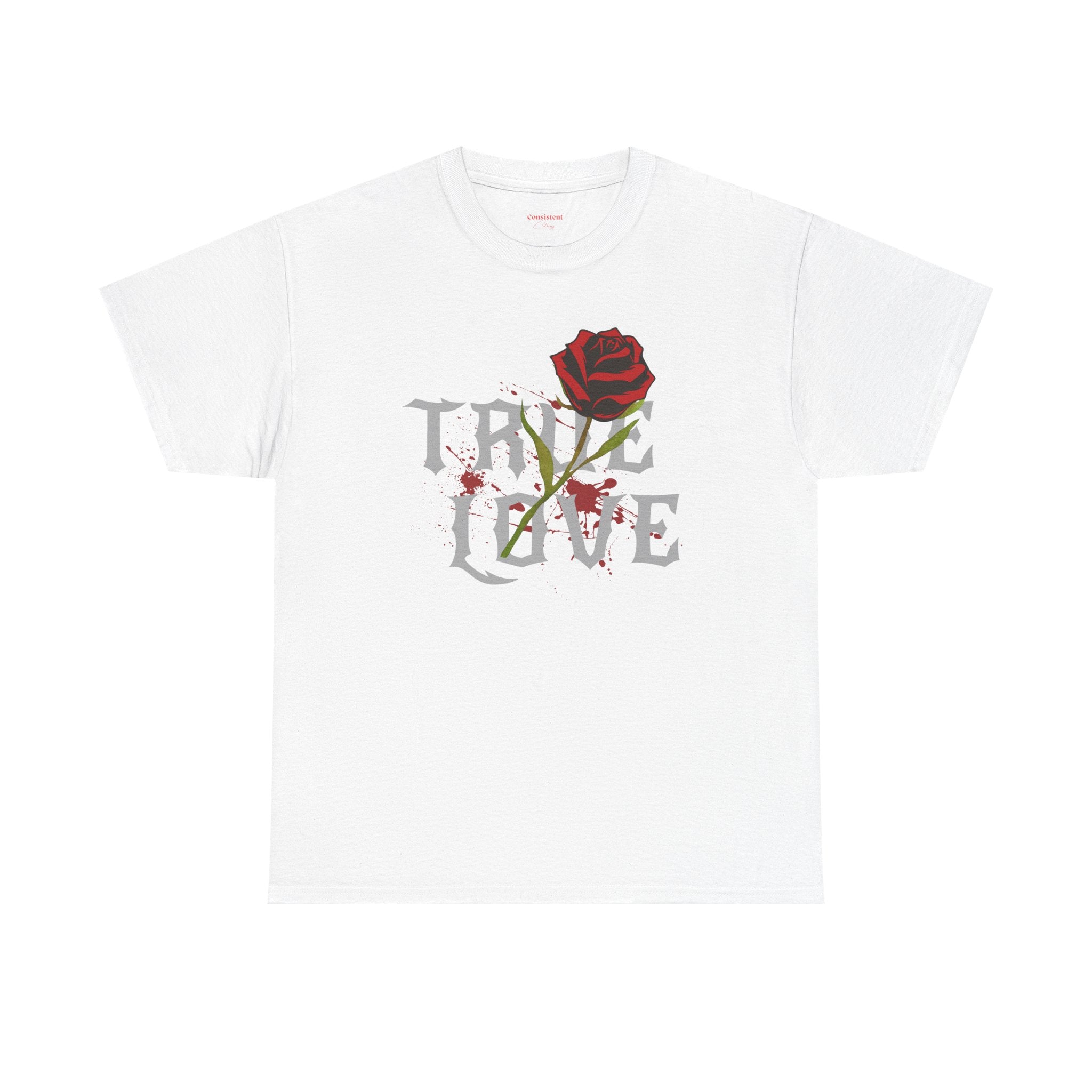 True Love Rose T-Shirt — Gothic Romance Graphic Tee