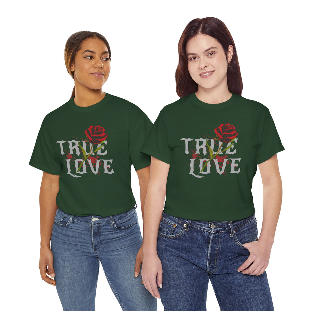 True Love Rose T-Shirt — Gothic Romance Graphic Tee