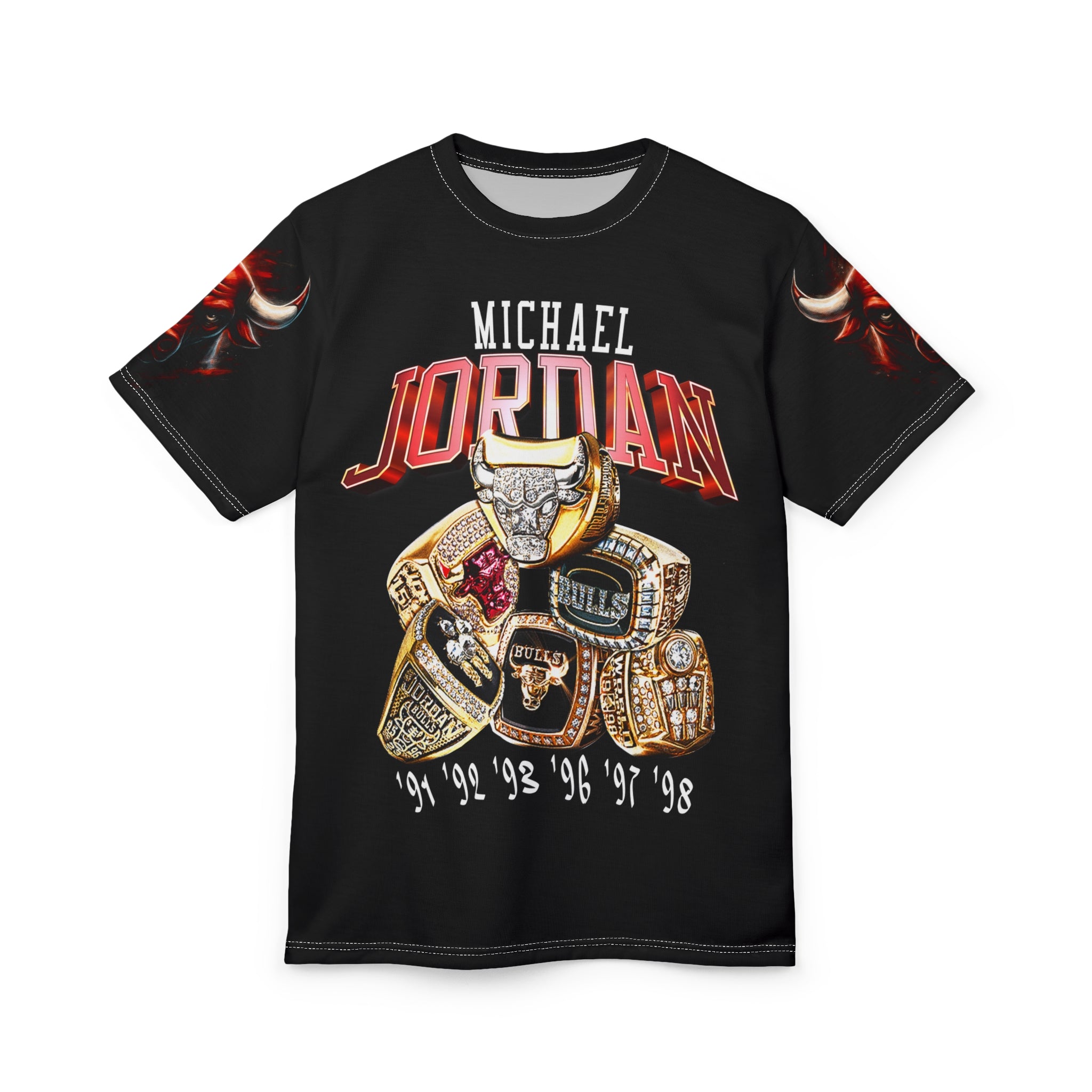 Championship Rings Graphic Tee | Black