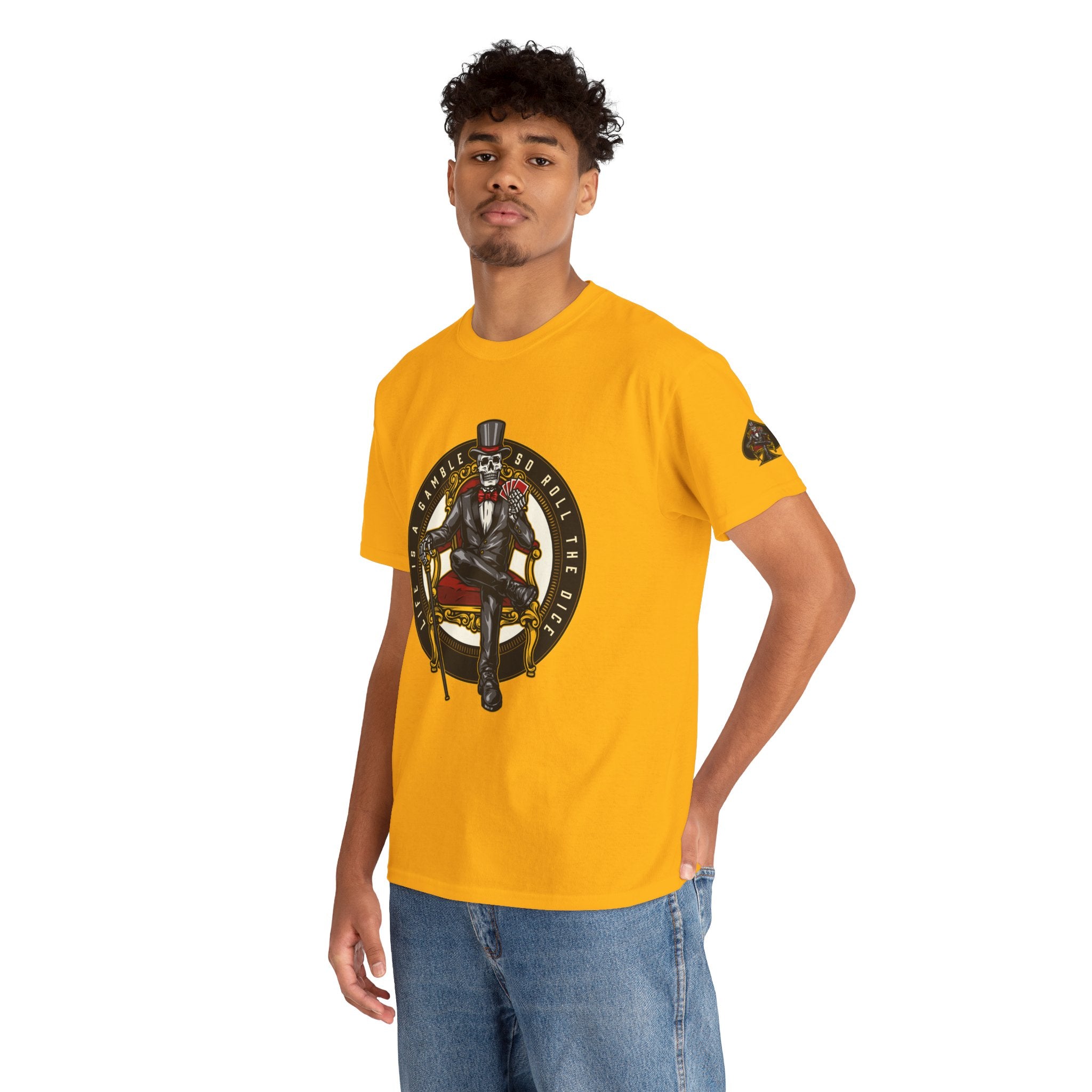 Life Is A Gamble - Top Hat Skeleton T-Shirt