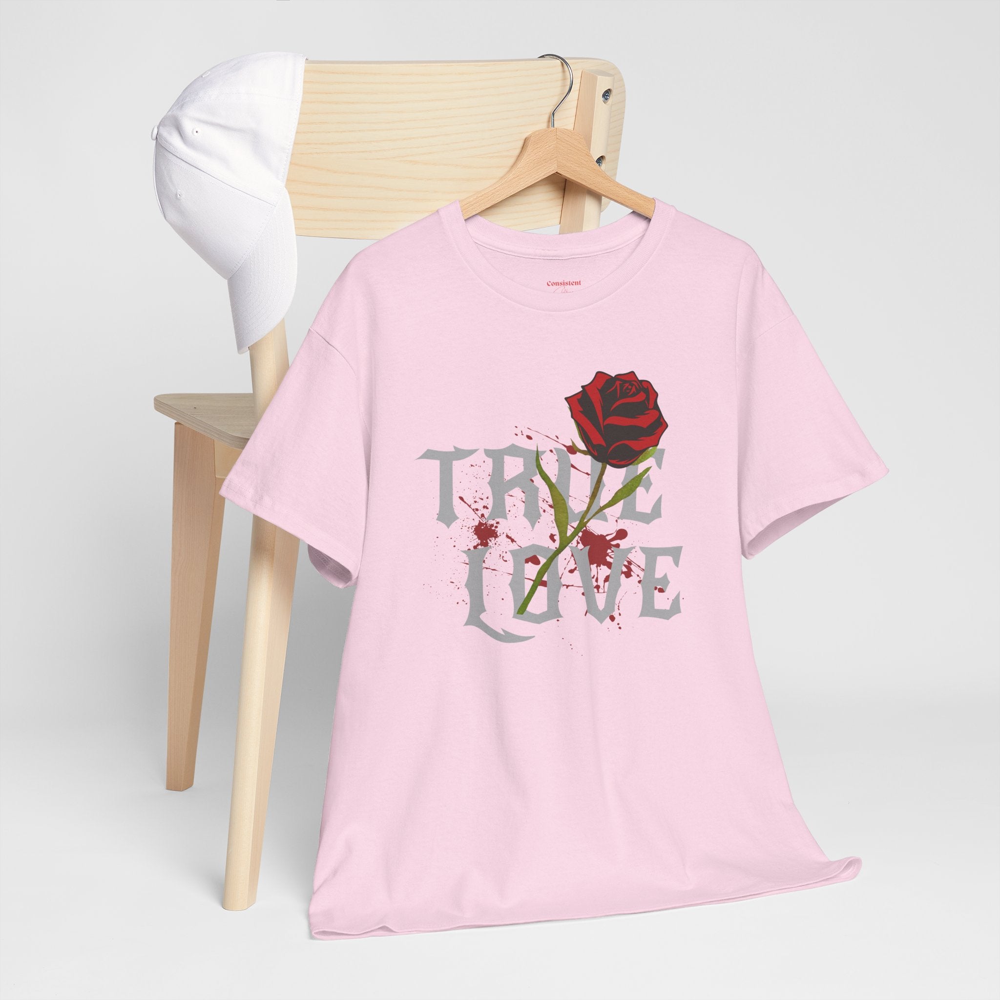 True Love Rose T-Shirt — Gothic Romance Graphic Tee