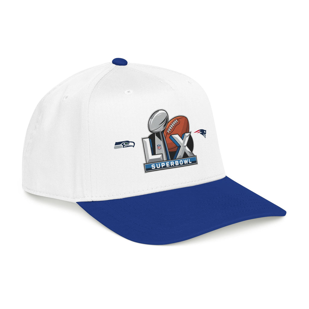 Super Bowl LX Football Logo Mid Profile Baseball Cap | Team Patch