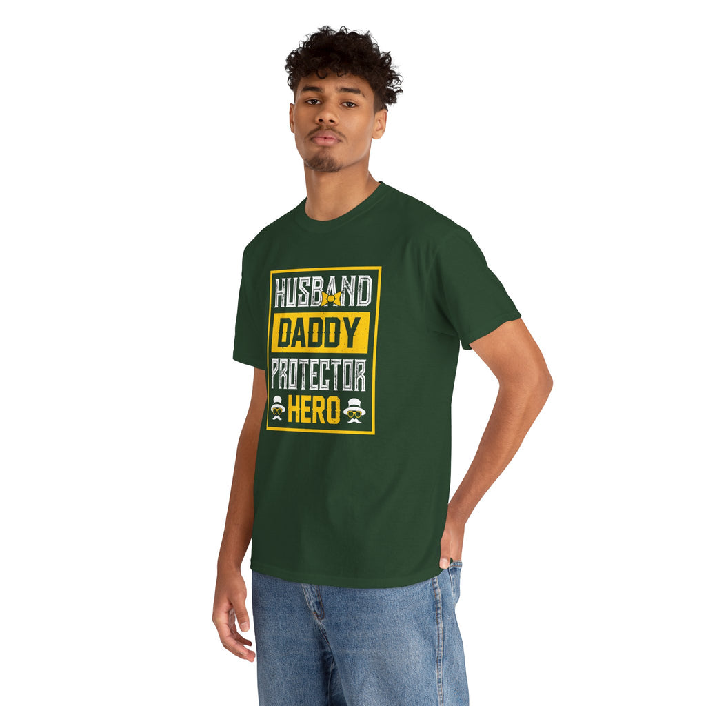 Husband Daddy Protector Hero Tee – Father’s Day Gift Shirt