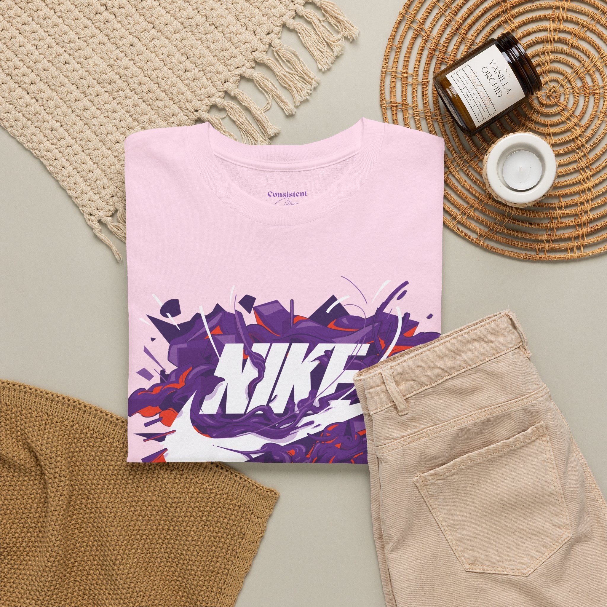 Graphic Tee-Nike Swoosh Splash
