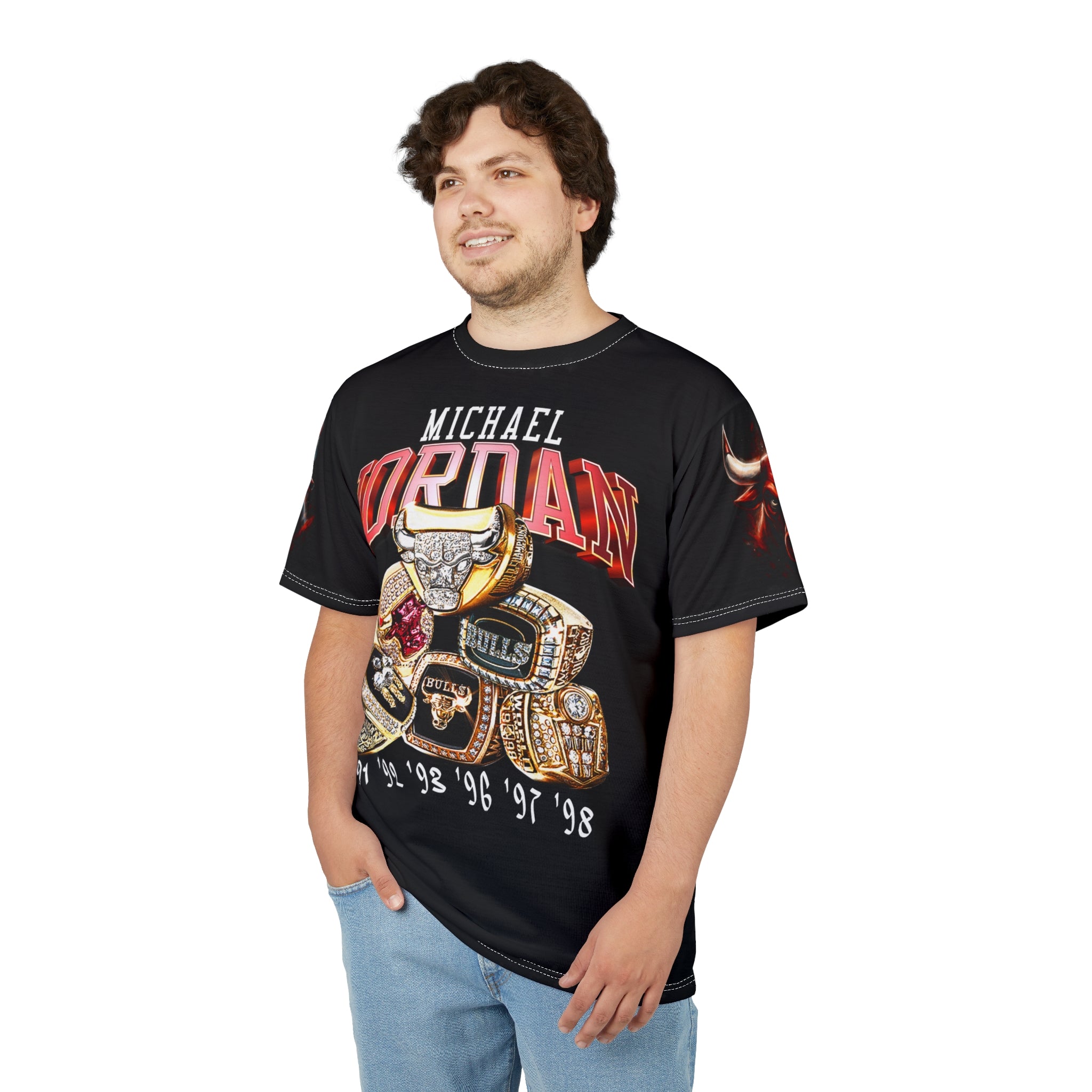Championship Rings Graphic Tee | Black
