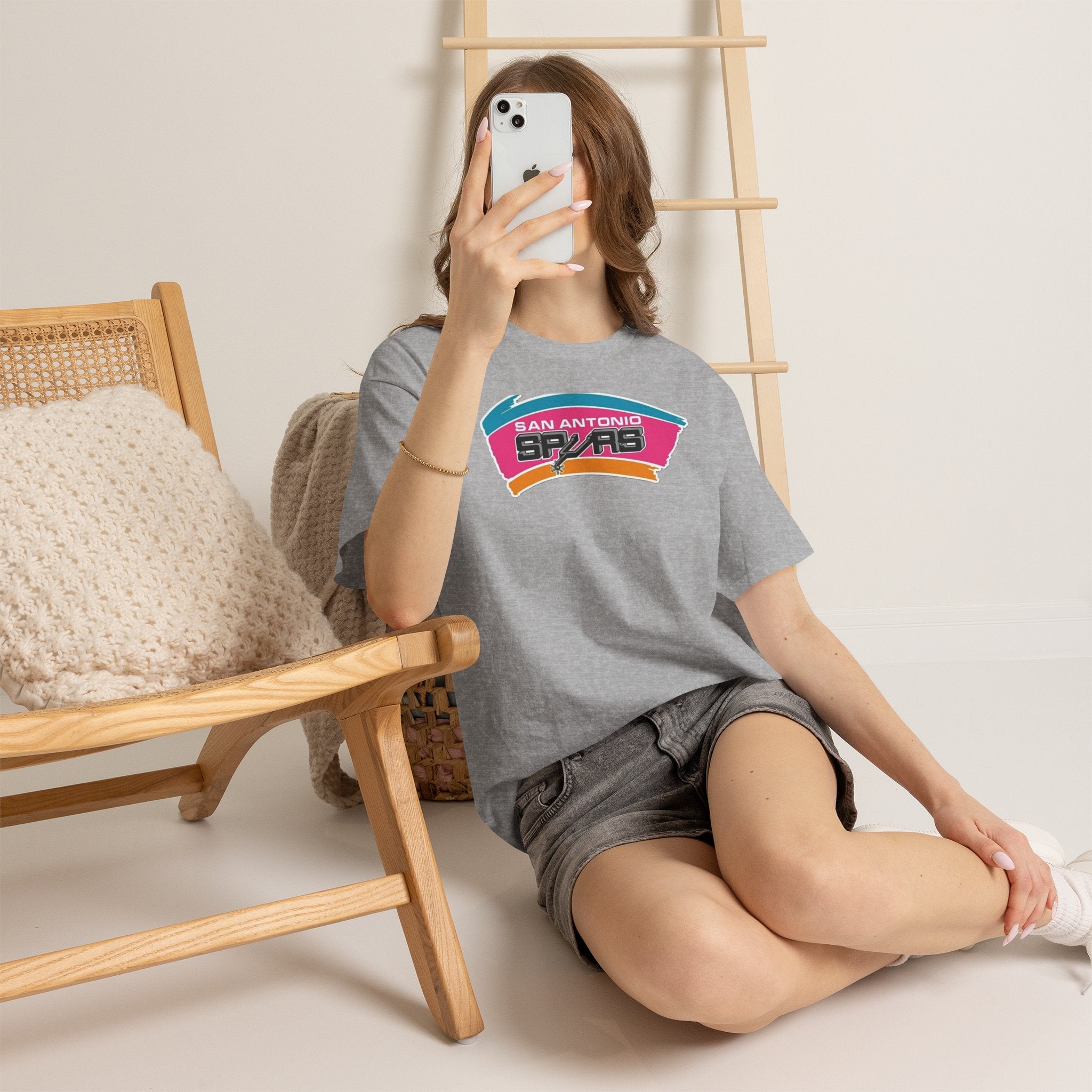 San Antonio Retro Basketball Fan T‑Shirt