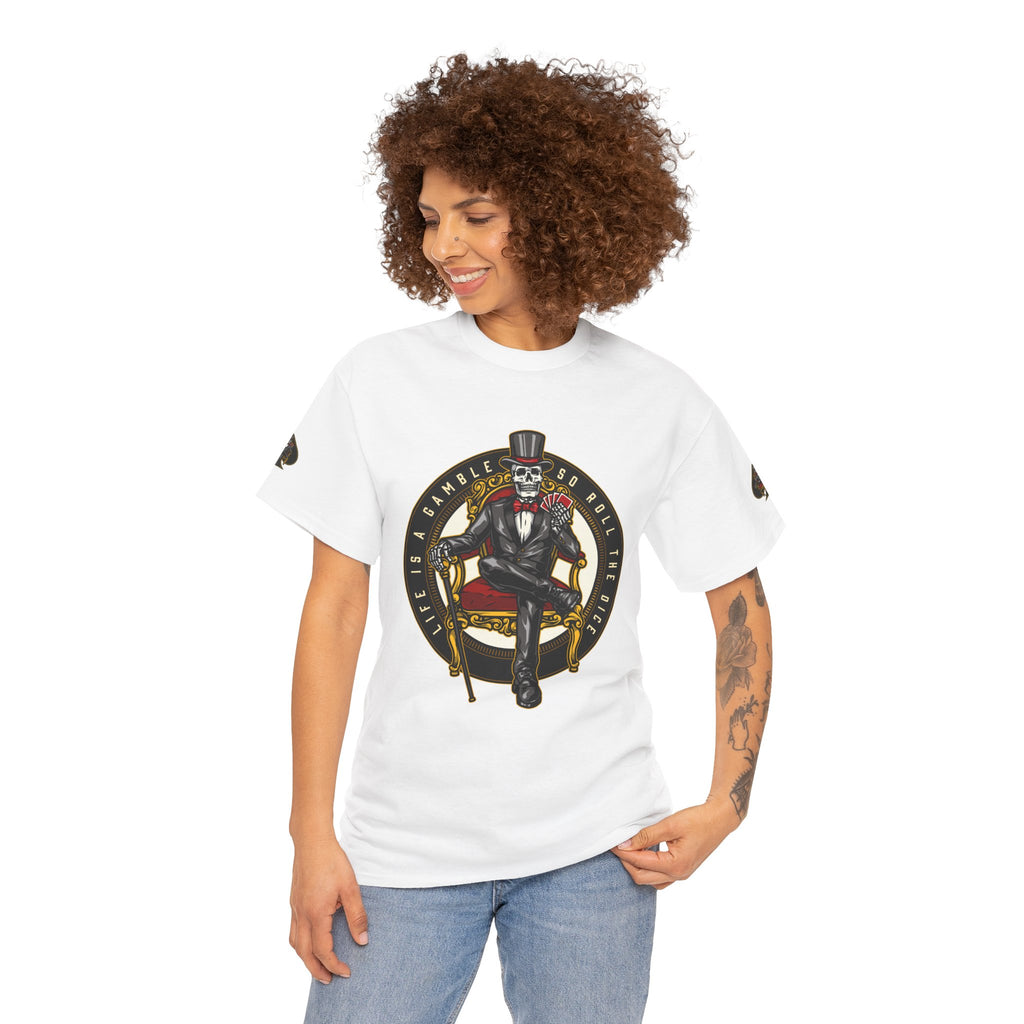 Life Is A Gamble - Top Hat Skeleton T-Shirt