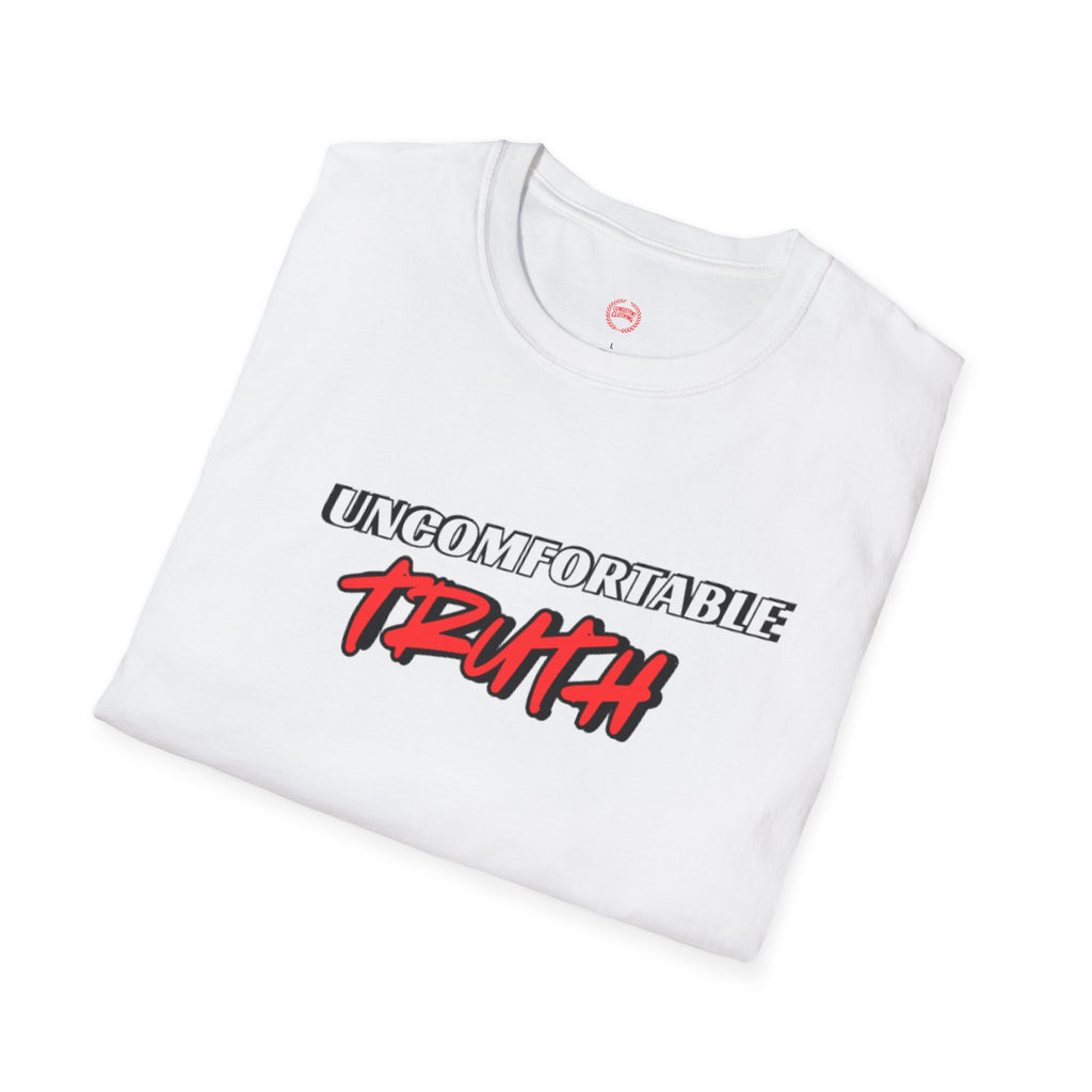 Unisex Softstyle T-Shirt with 'Uncomfortable Truth' Design