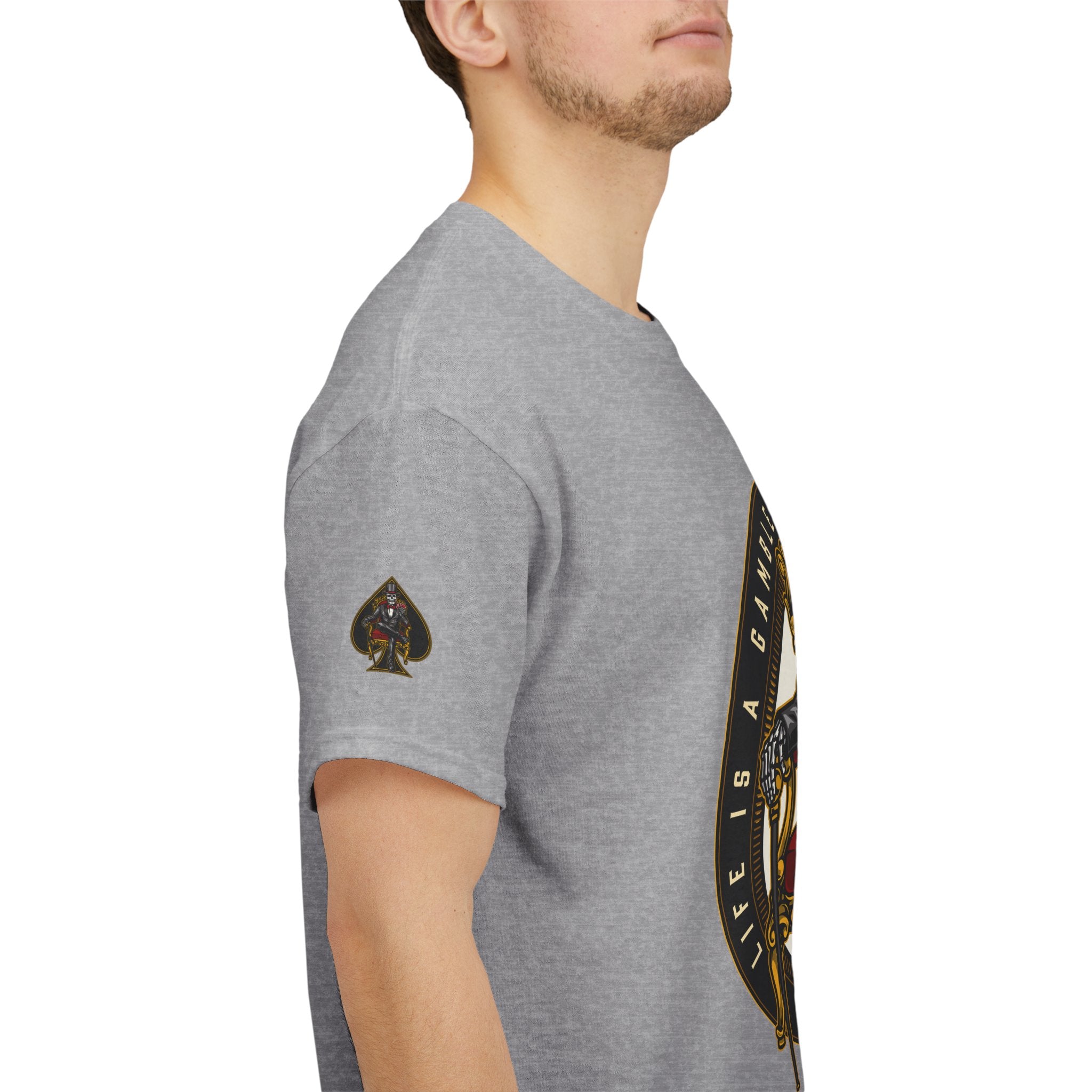 Life Is A Gamble - Top Hat Skeleton T-Shirt
