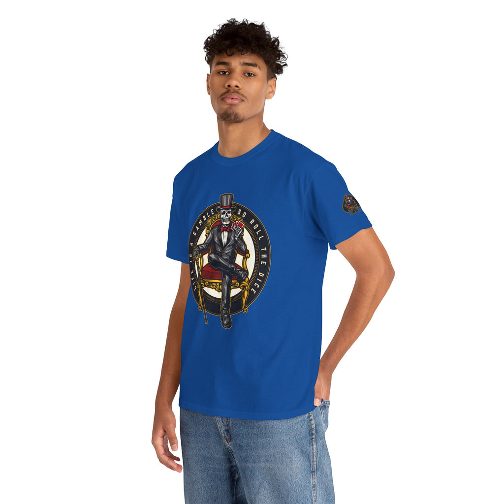 Life Is A Gamble - Top Hat Skeleton T-Shirt