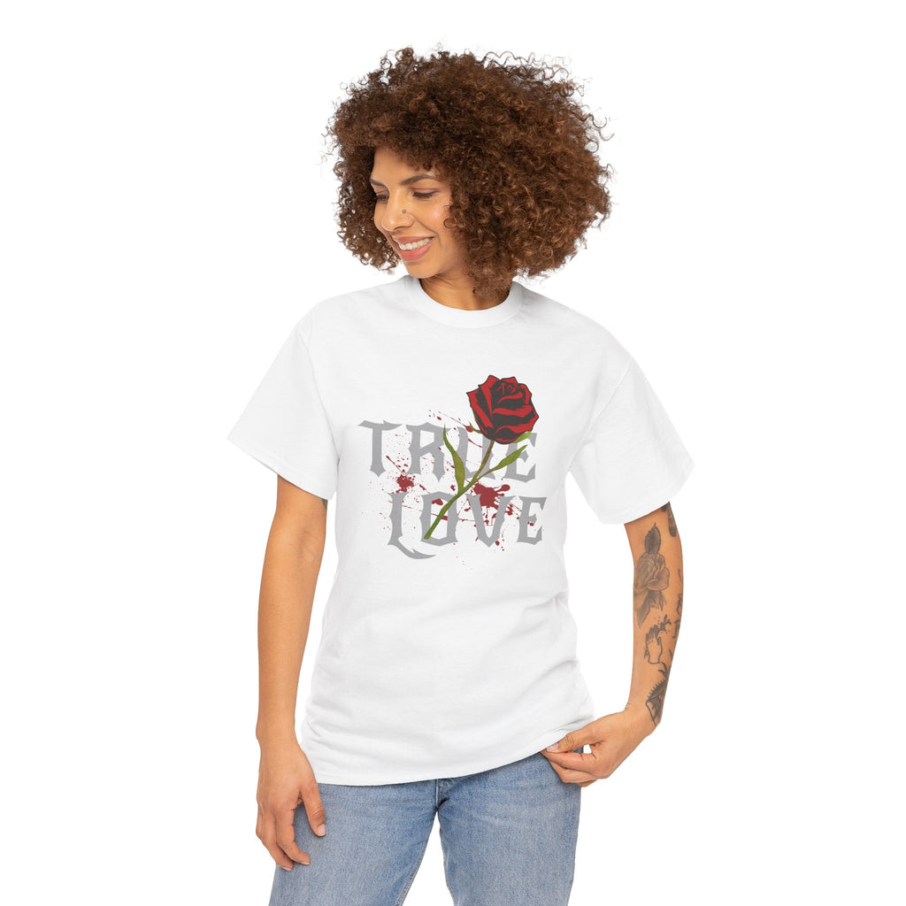 True Love Rose T-Shirt — Gothic Romance Graphic Tee