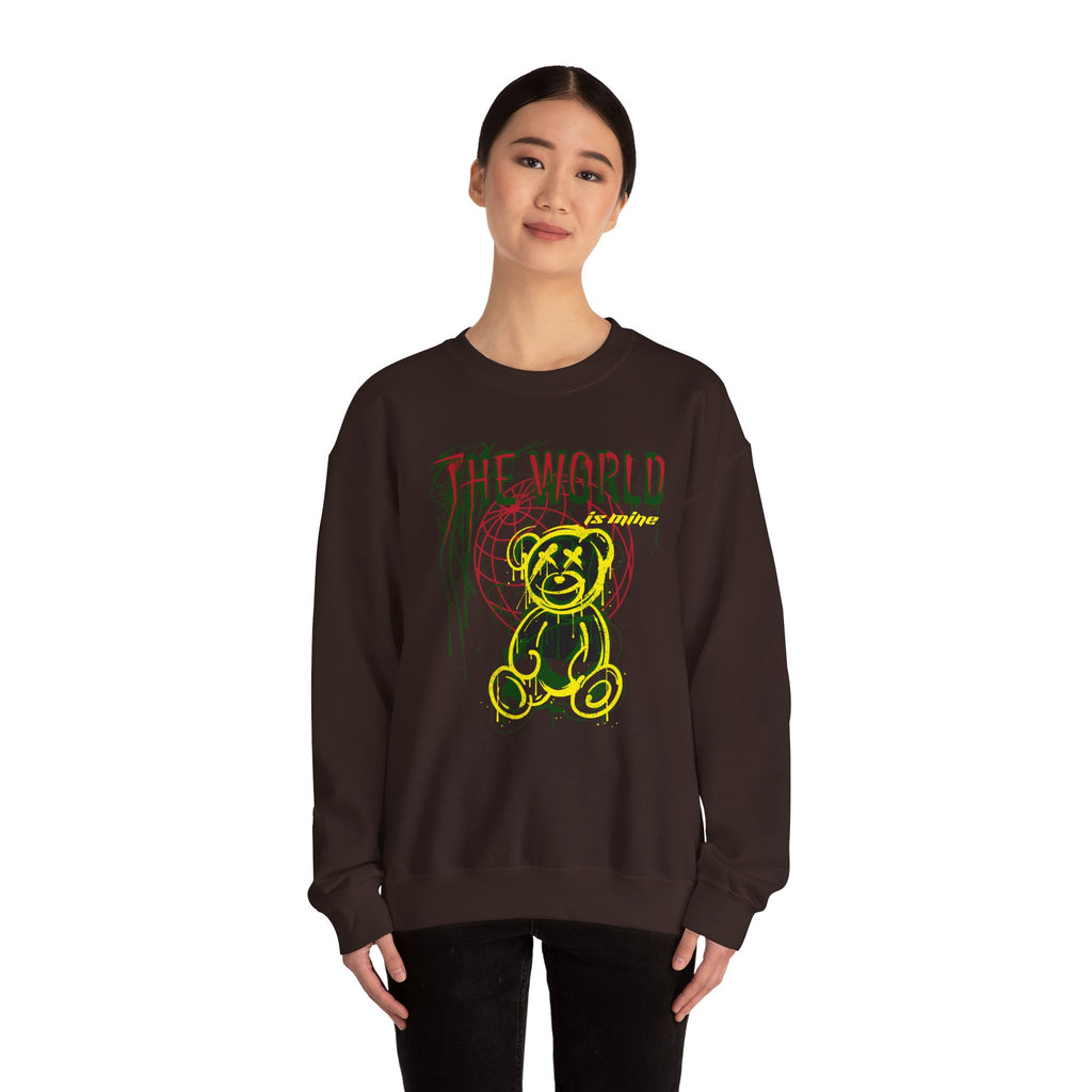 The World Is Mine Teddy Crewneck Sweatshirt