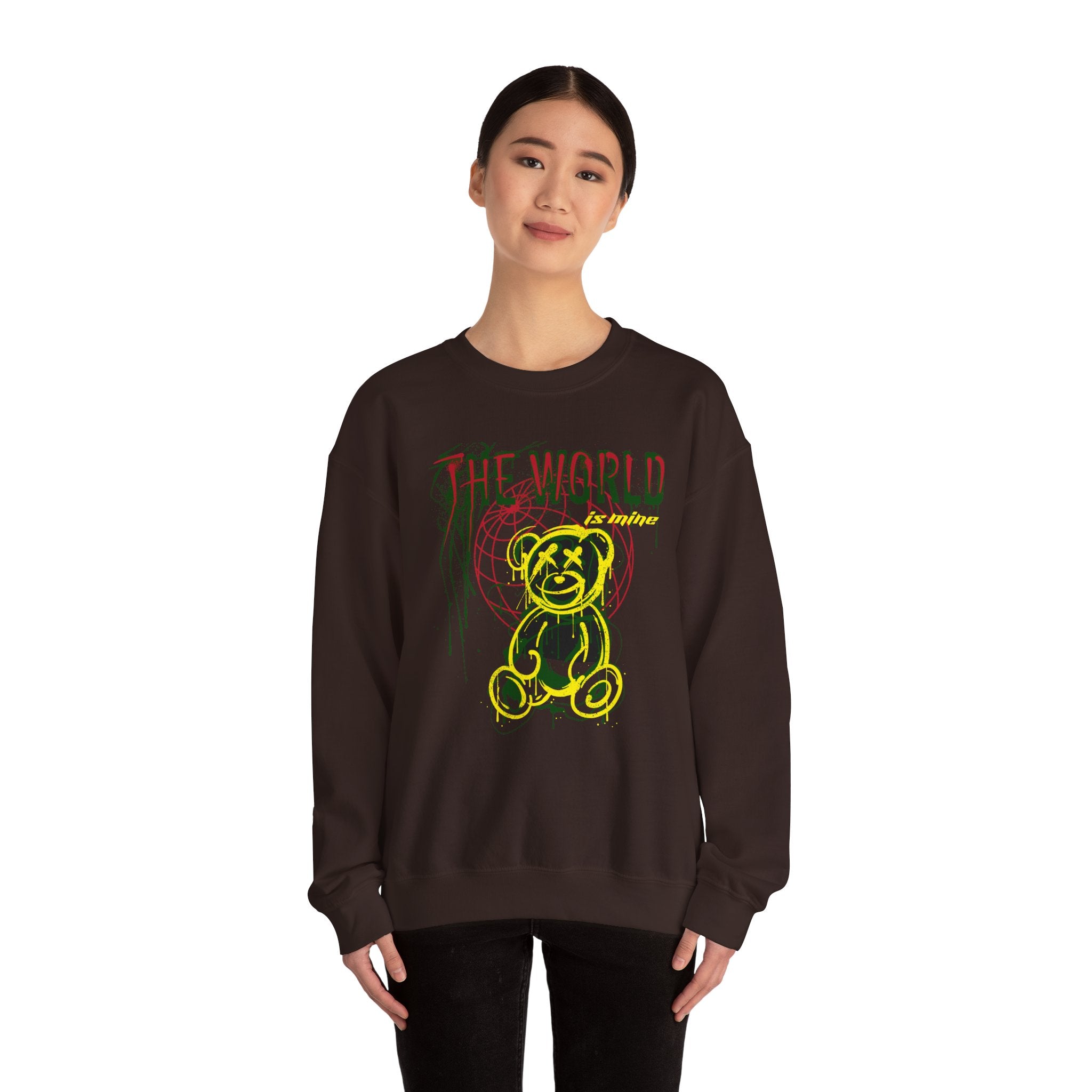 The World Is Mine Teddy Crewneck Sweatshirt