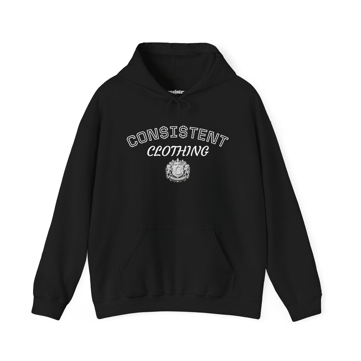 Consistent Clothing Crest Hoodie — Vintage Collegiate Logo Pullover