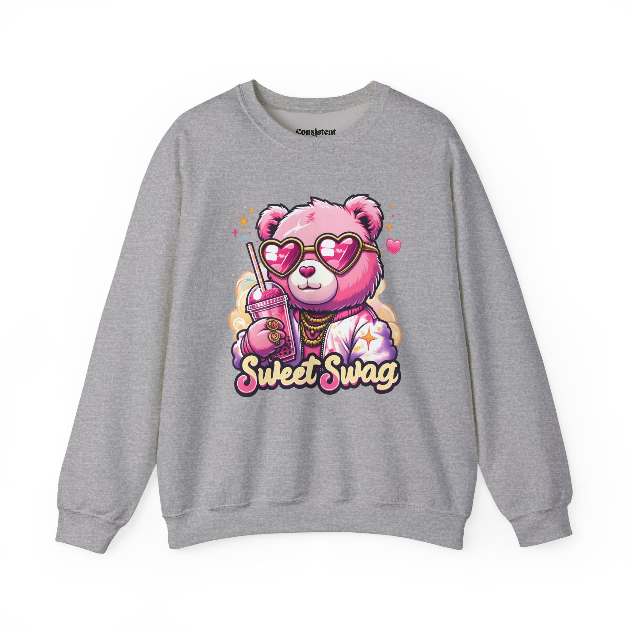 Pink Bear Sweet Swag Sweatshirt | Cute Graphic