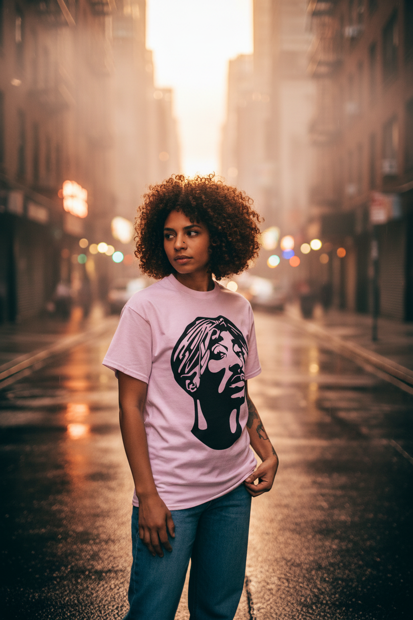 Bold Rap Legend Portrait T-Shirt