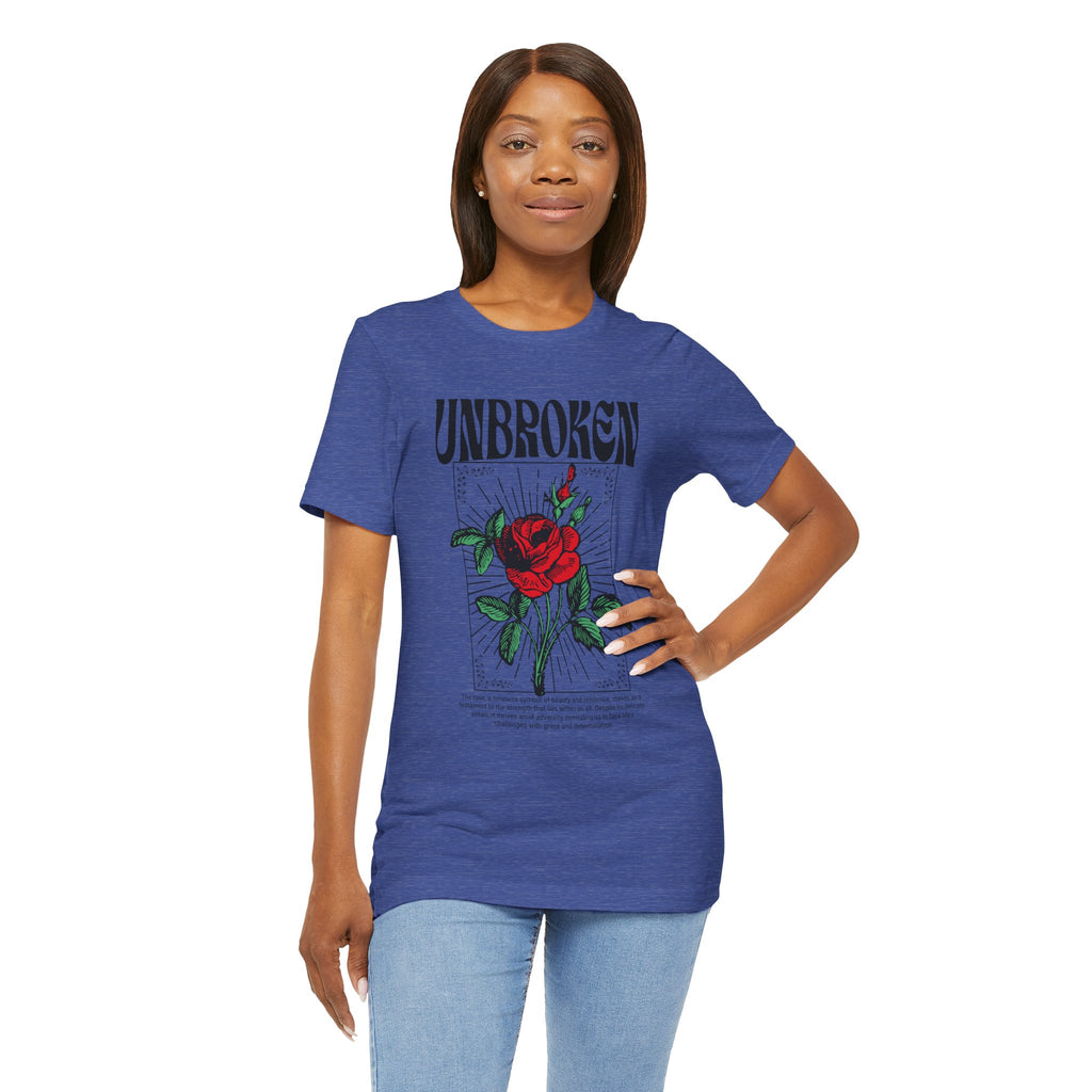 Unbroken Rose T-Shirt — Vintage Red Rose Graphic Tee