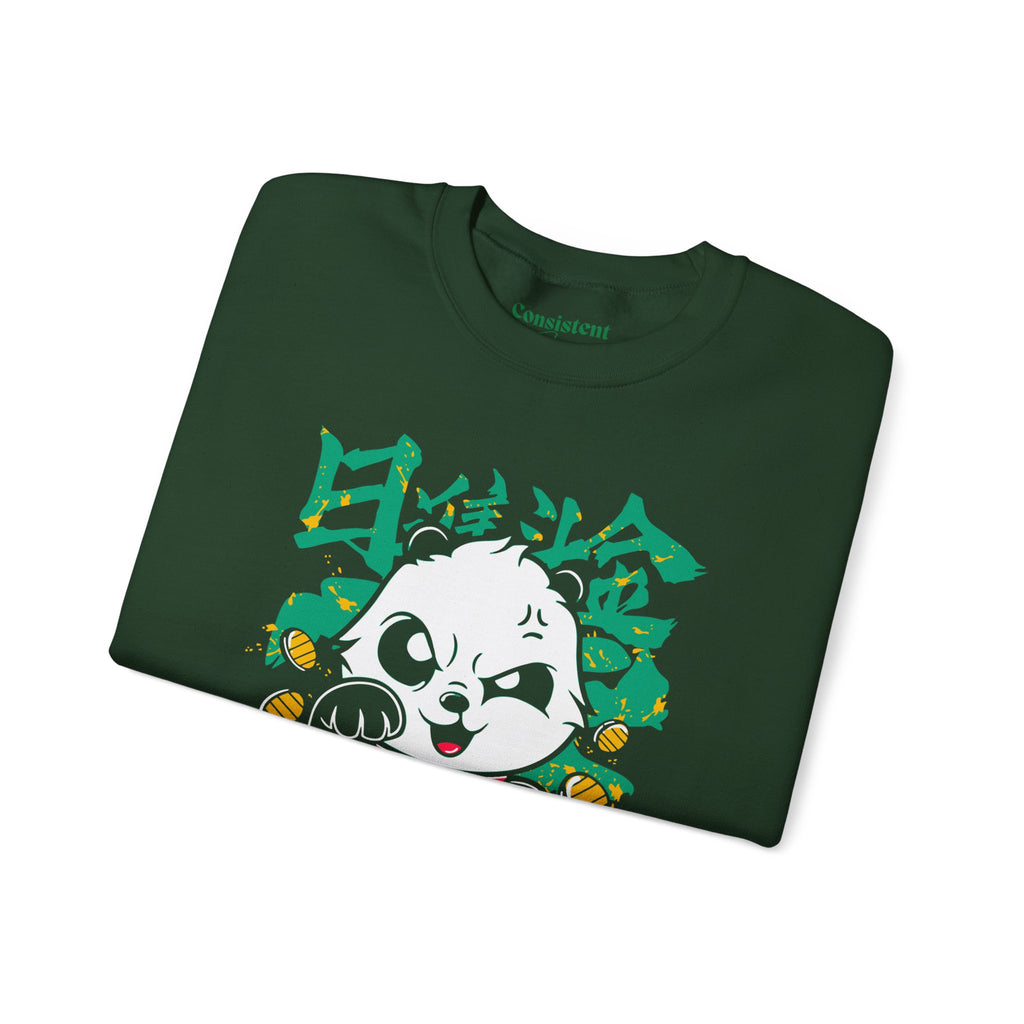 Lucky Panda Crewneck sweatshirt | Maneki Neko inspired design