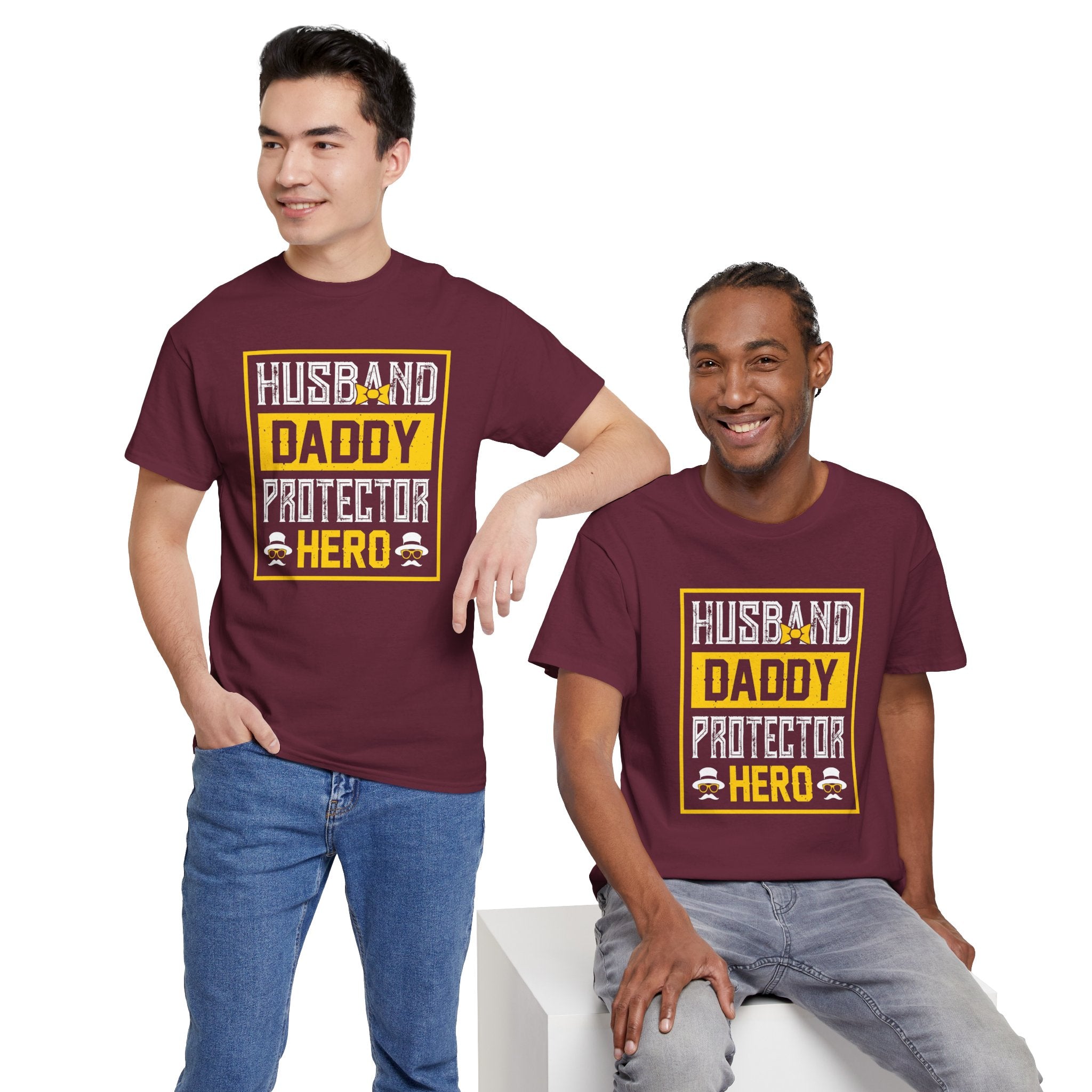 Husband Daddy Protector Hero Tee – Father’s Day Gift Shirt