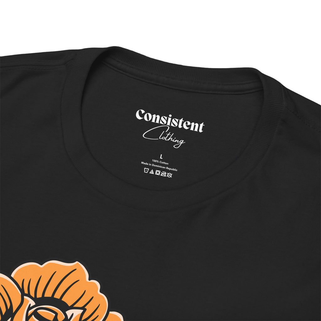 Love Heart Tattoo Tee — Retro Floral Graphic T-Shirt