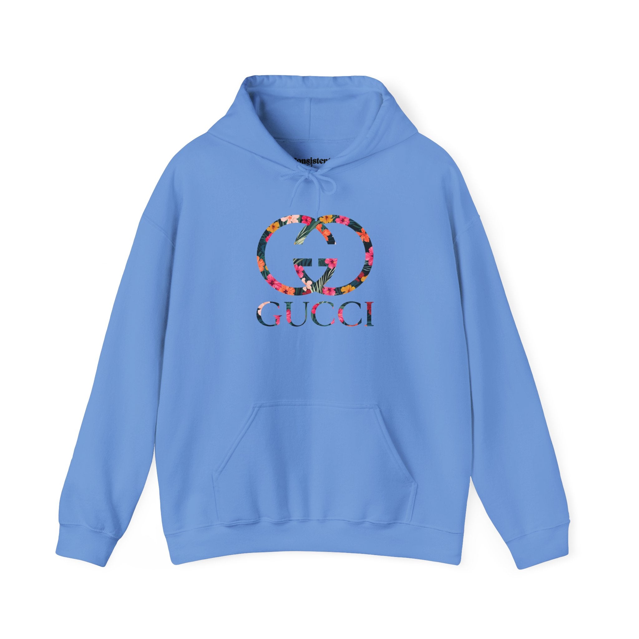 Floral Logo Gucci Hoodie | White Pullover Sweatshirt