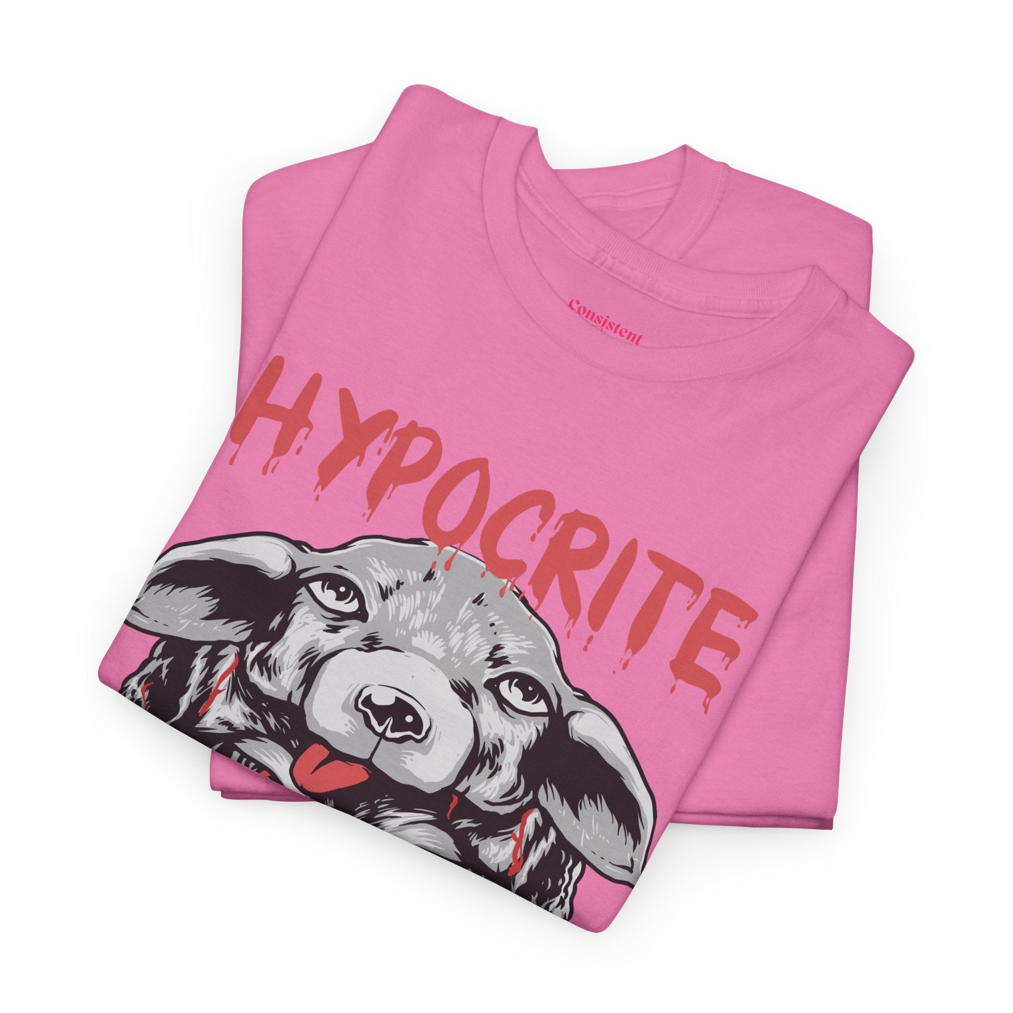 Hypocrite Wolf T-Shirt — Bold Graphic Tee with Dual-Head Wolf Design