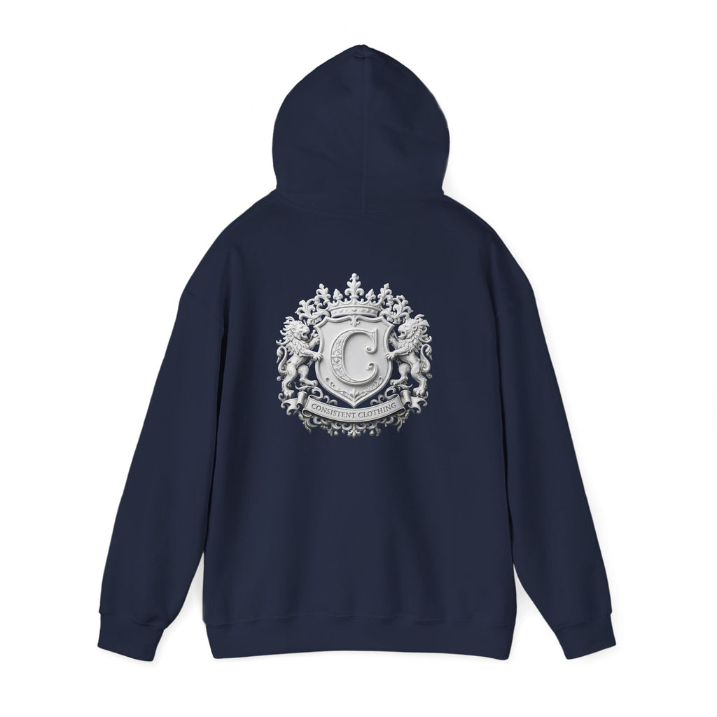 Consistent Clothing Crest Hoodie — Vintage Collegiate Logo Pullover