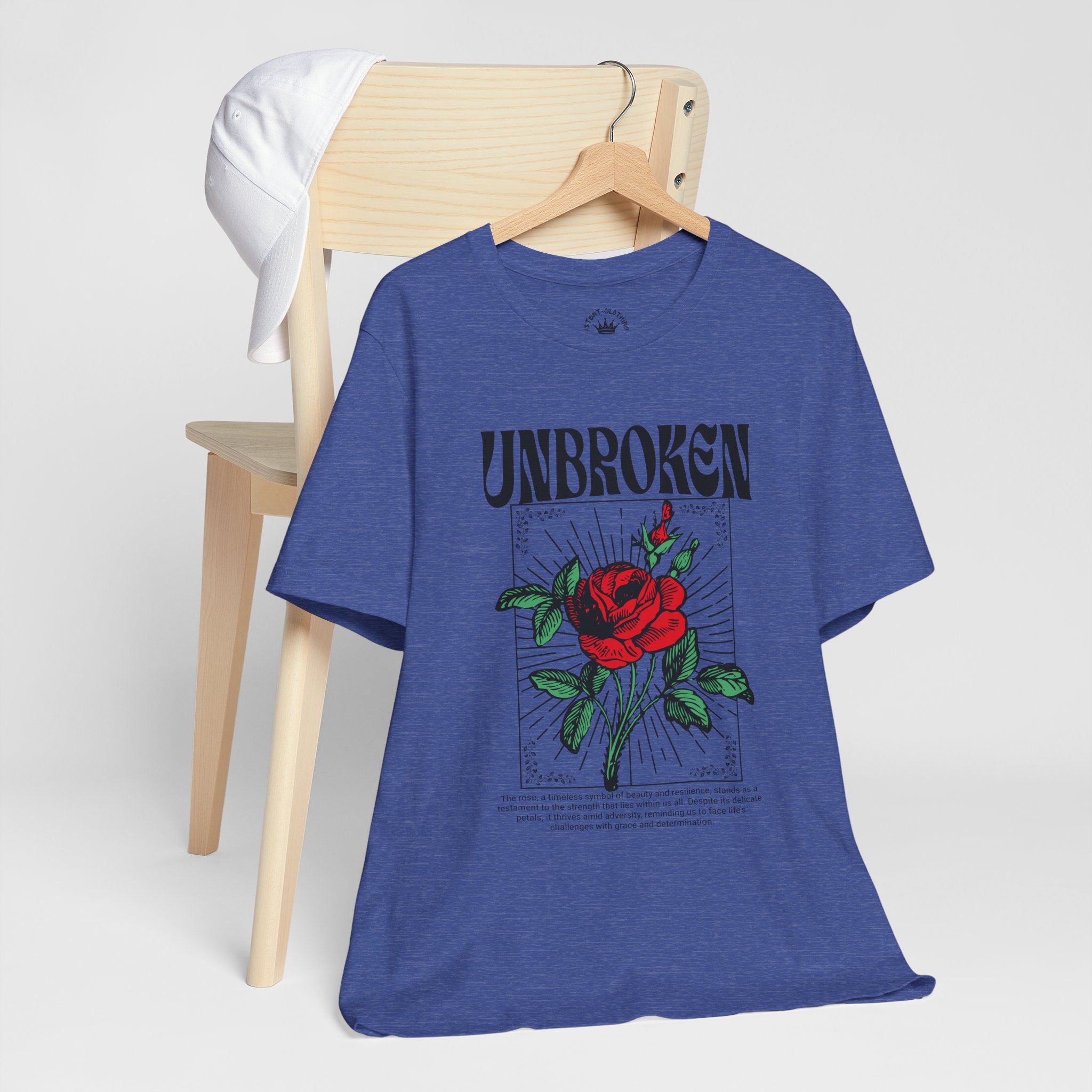 Unbroken Rose T-Shirt — Vintage Red Rose Graphic Tee