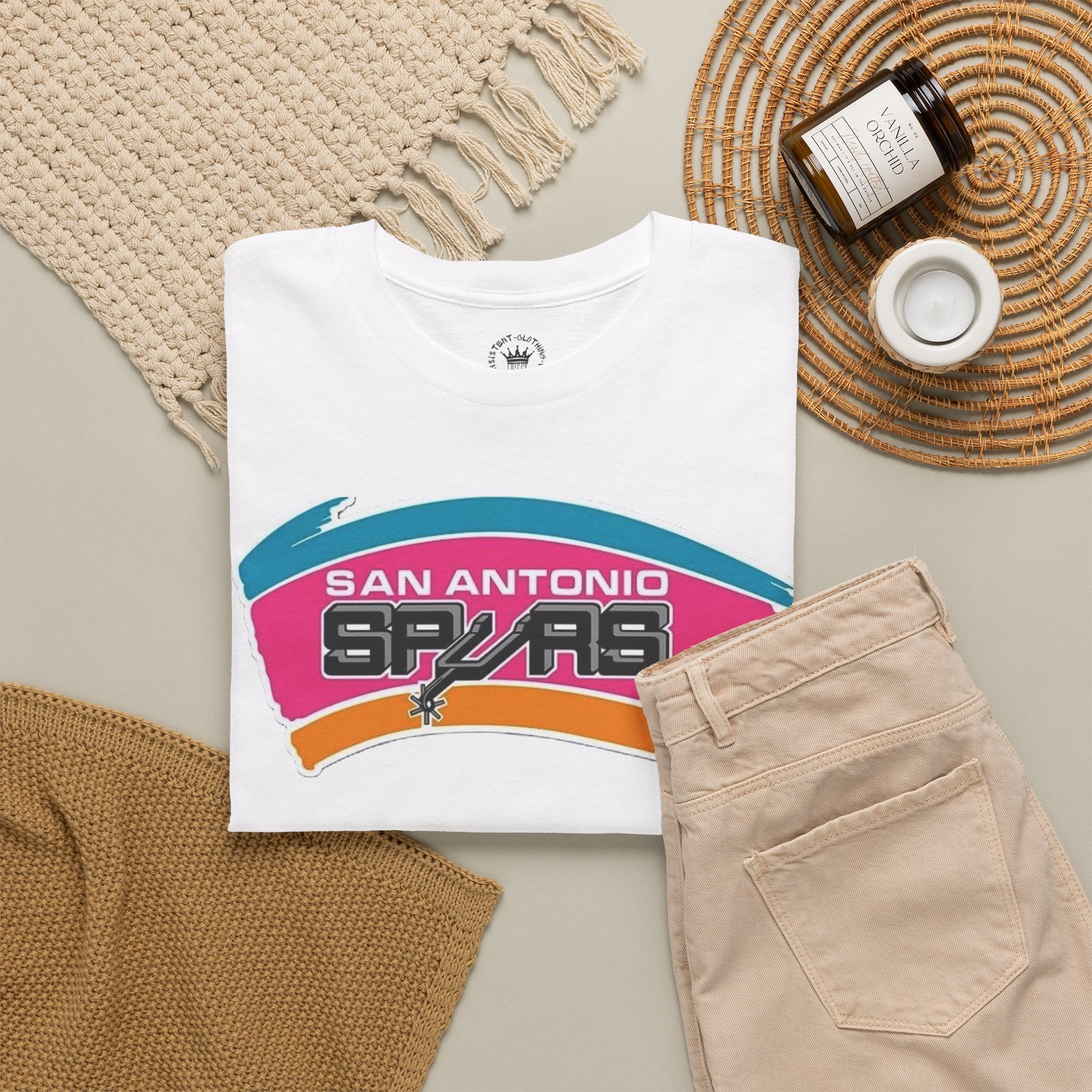 San Antonio Retro Basketball Fan T‑Shirt