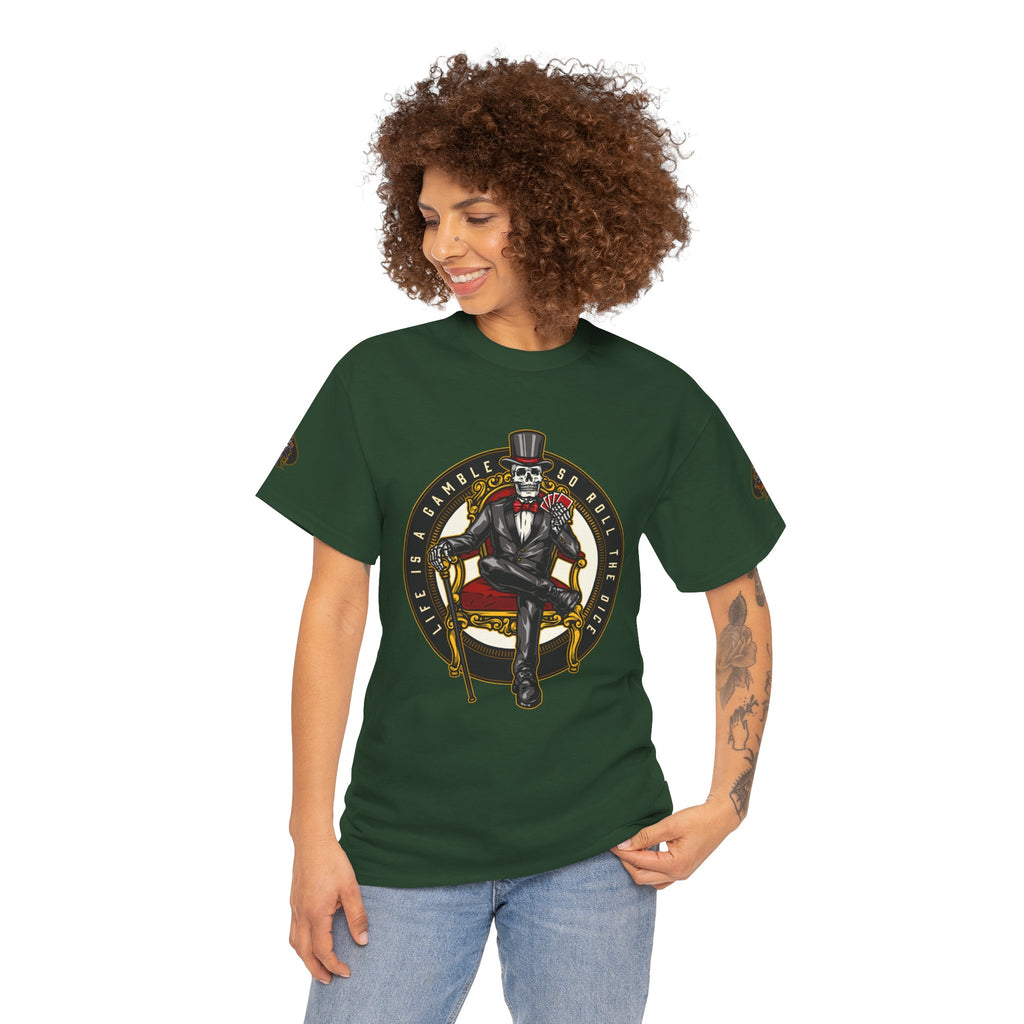 Life Is A Gamble - Top Hat Skeleton T-Shirt