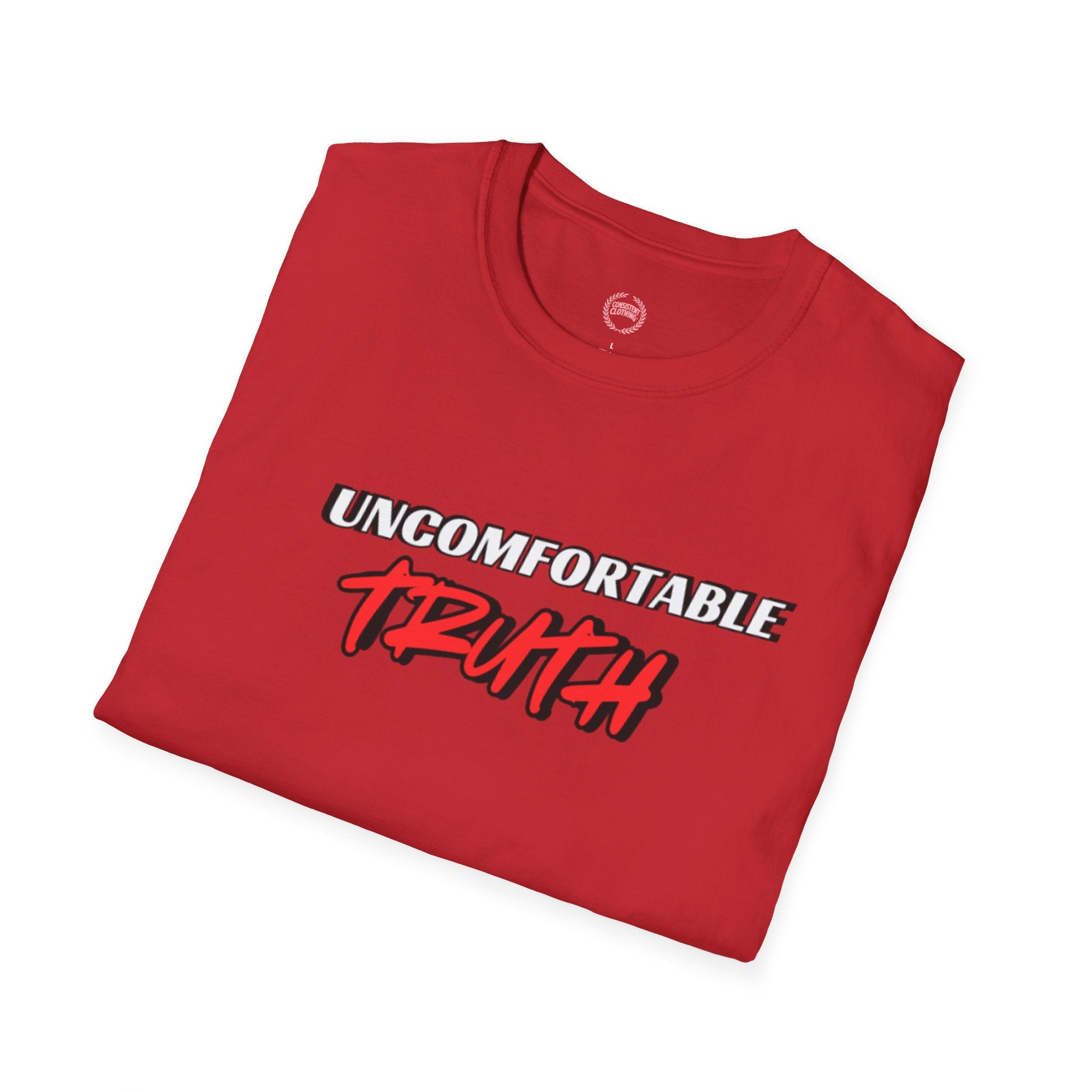 Unisex Softstyle T-Shirt with 'Uncomfortable Truth' Design