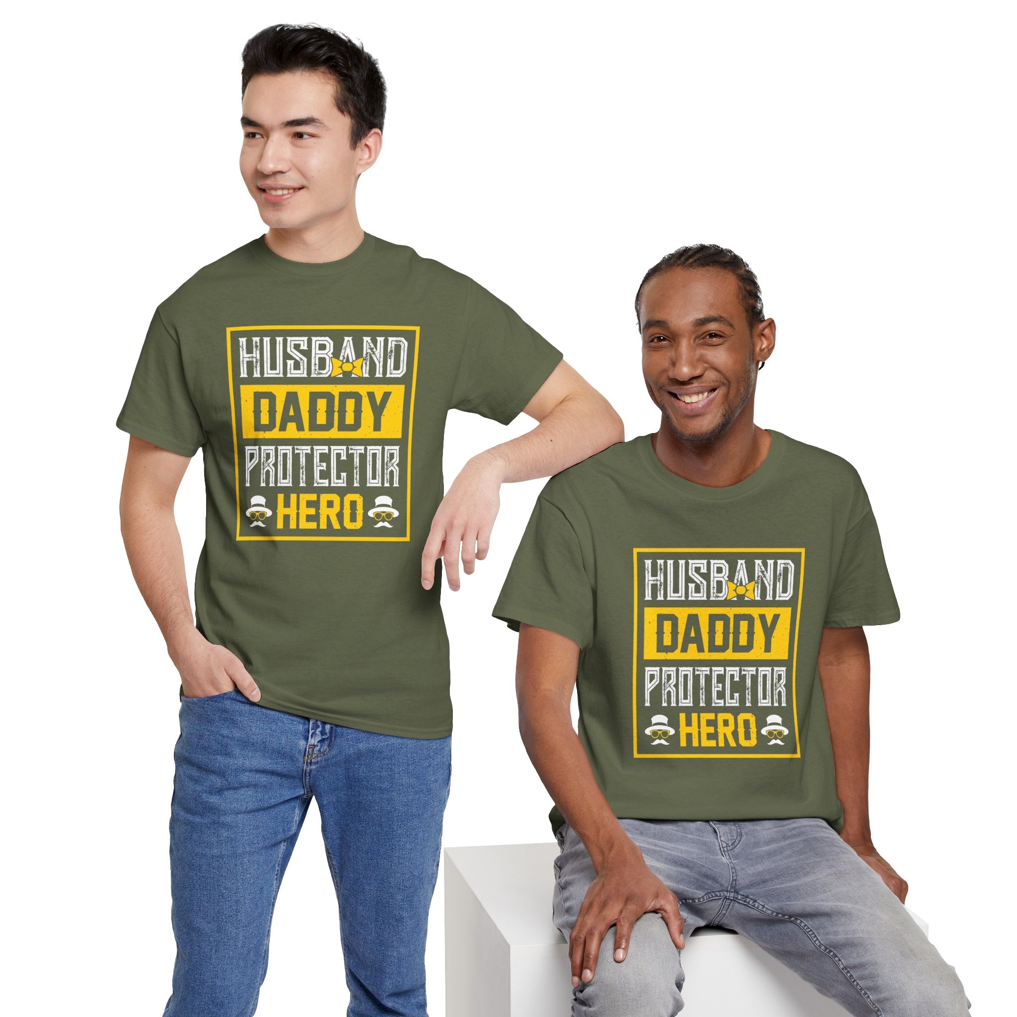 Husband Daddy Protector Hero Tee – Father’s Day Gift Shirt