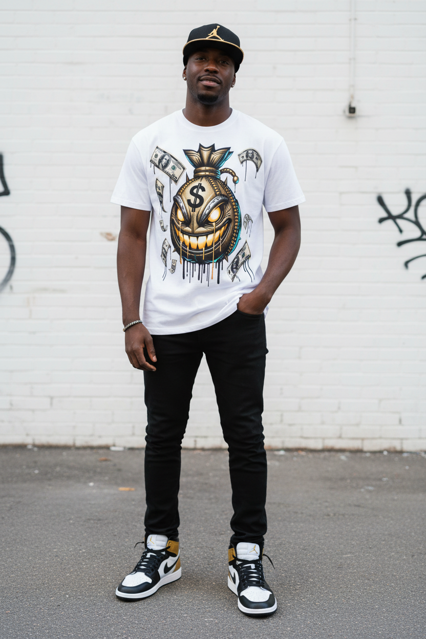 Money Bag Cotton T-Shirt