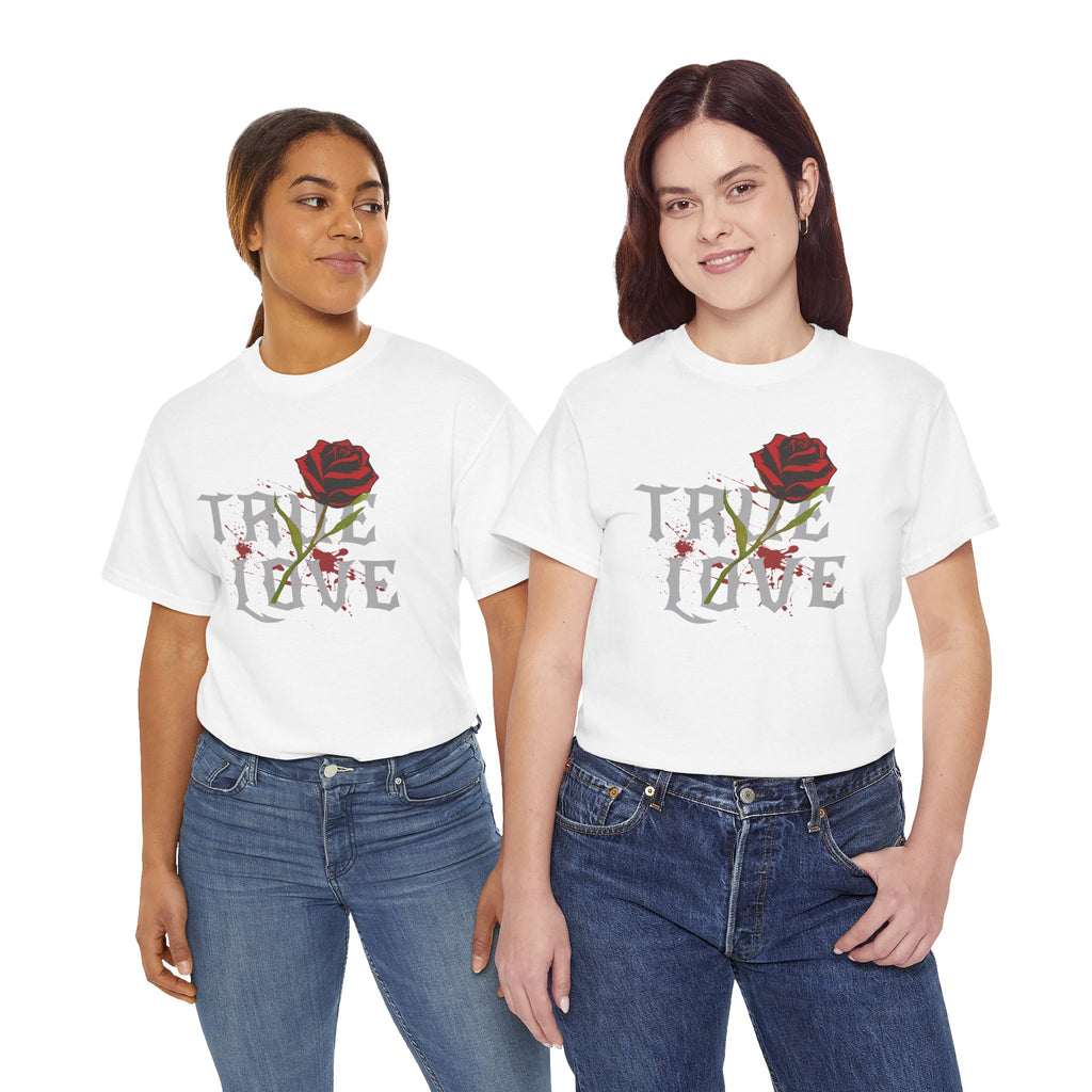 True Love Rose T-Shirt — Gothic Romance Graphic Tee