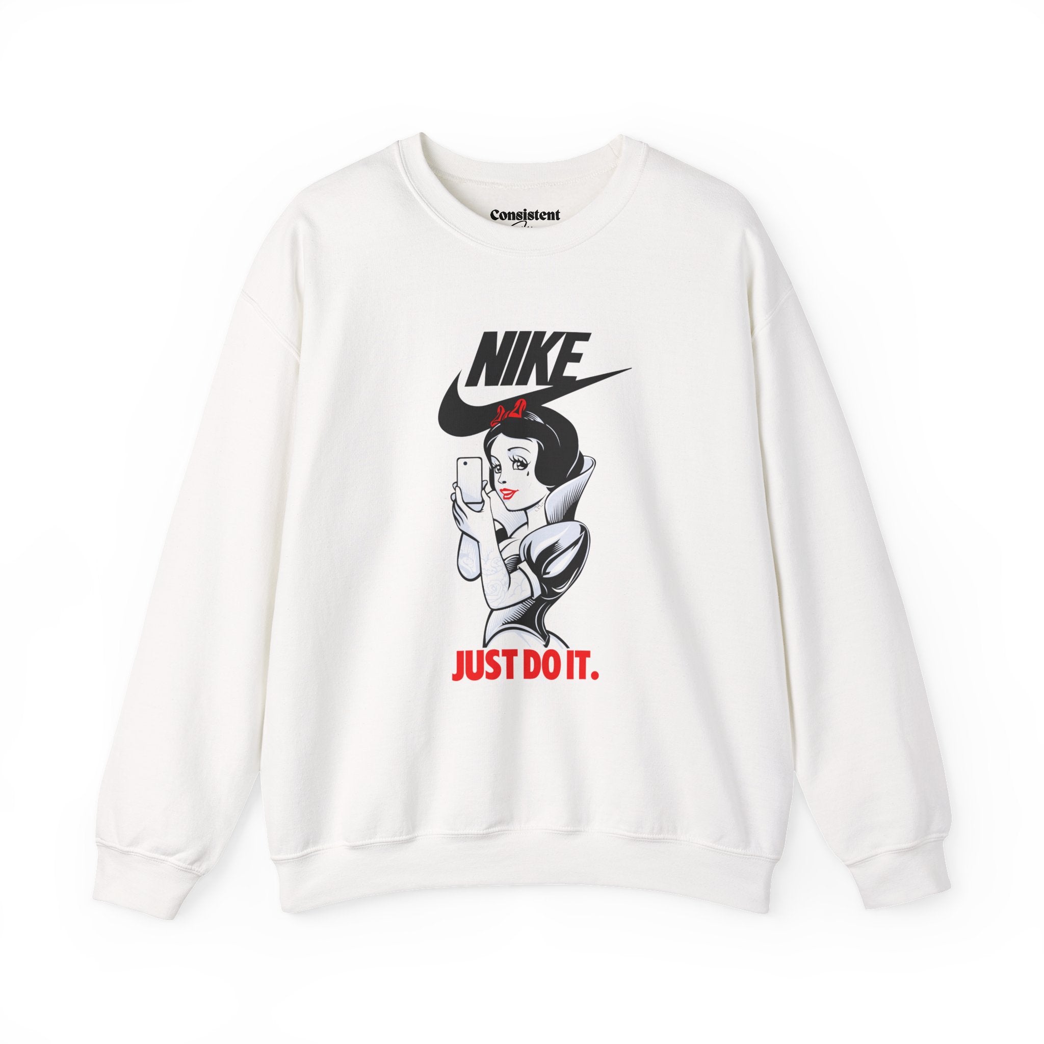 Snow White illustration Crewneck Sweatshirt | Nike style JUST DO IT graphic