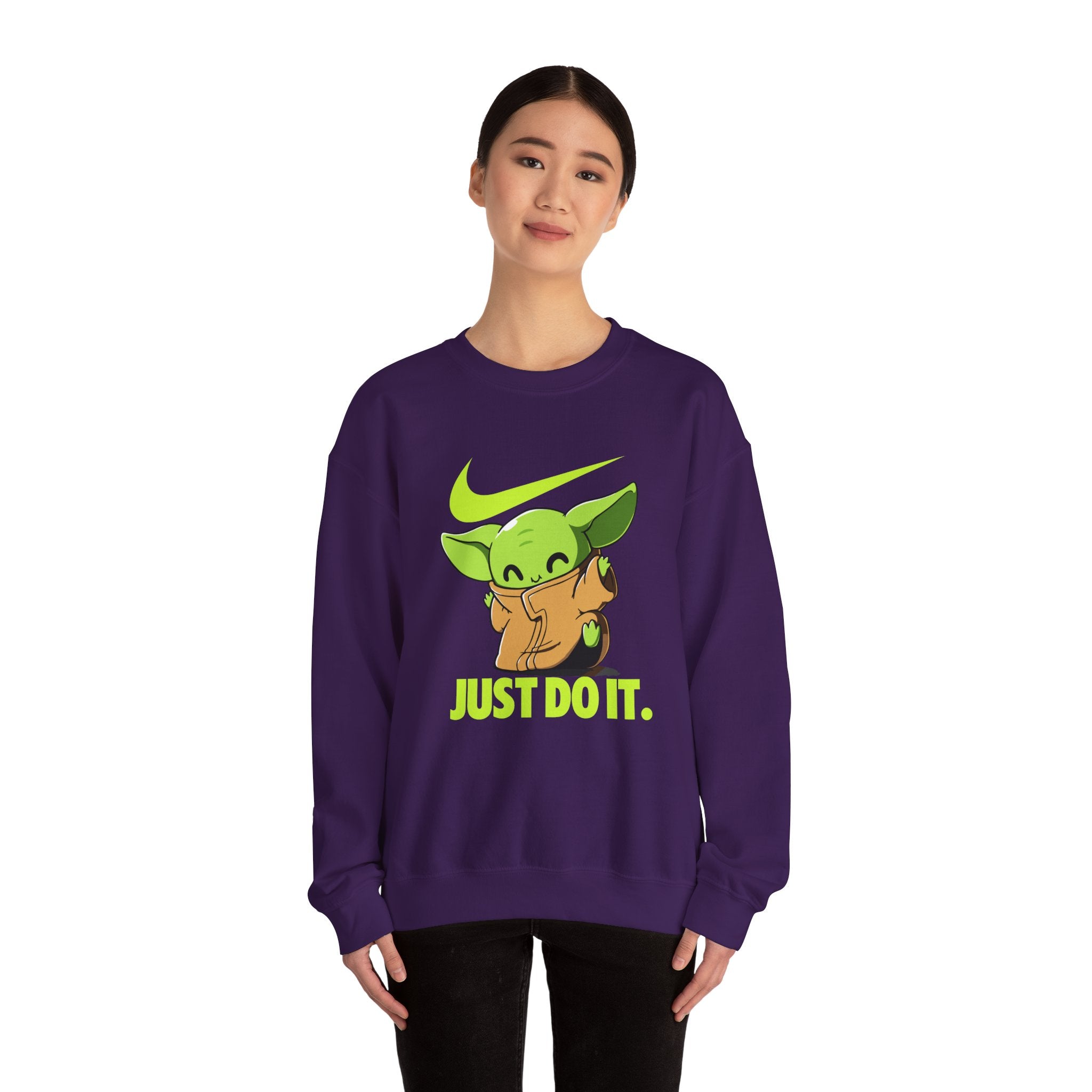 Neon Swoosh Just Do It Graphic Sweatshirt