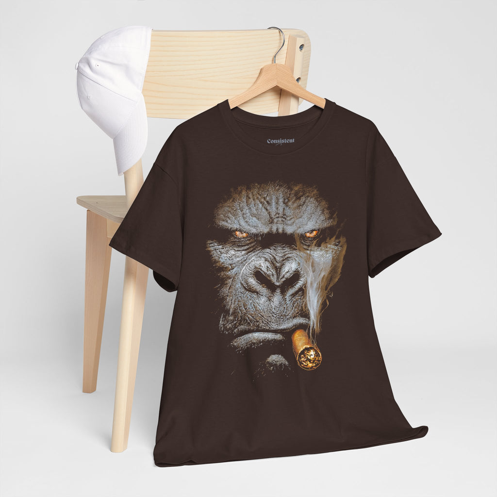 Gorilla Cigar Tee — Bold Primate Graphic T‑Shirt