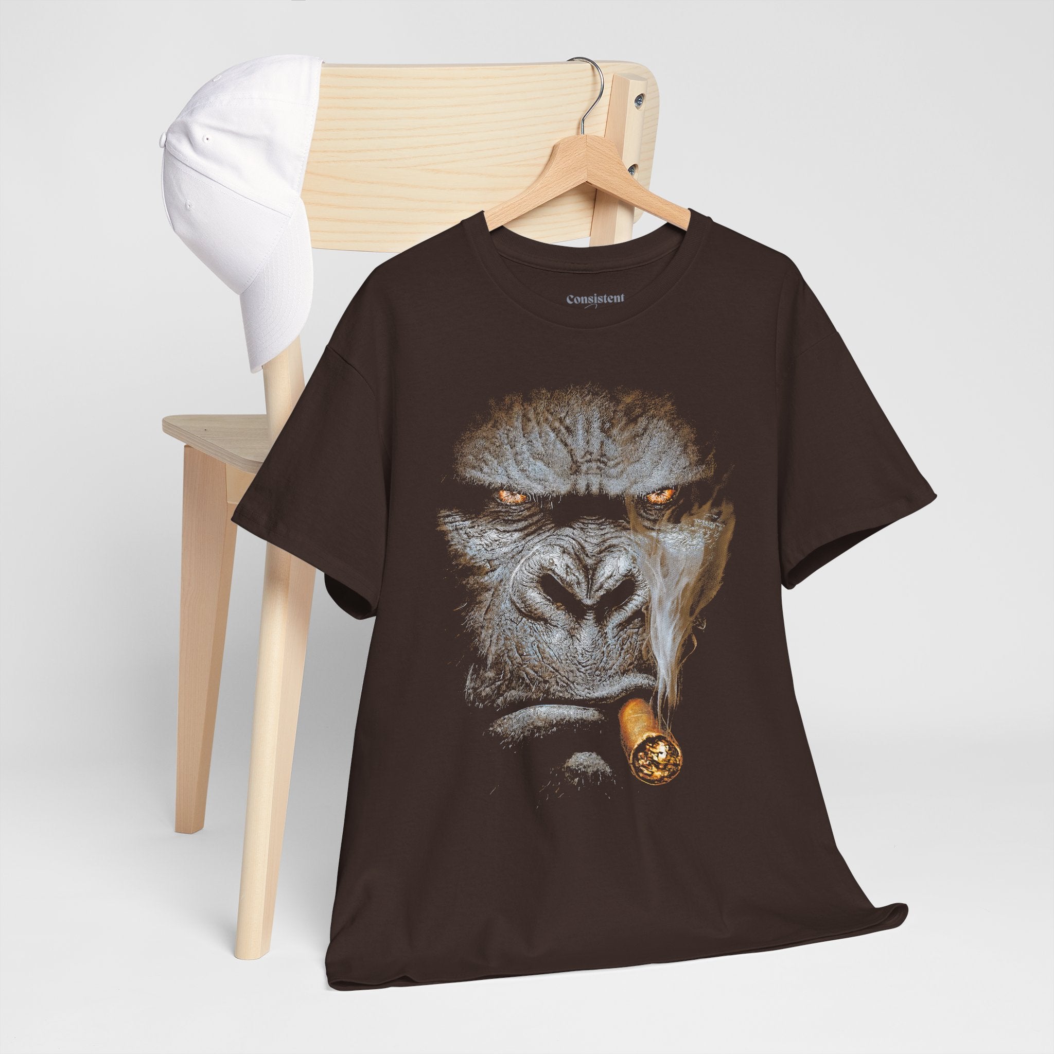 Gorilla Cigar Tee — Bold Primate Graphic T‑Shirt
