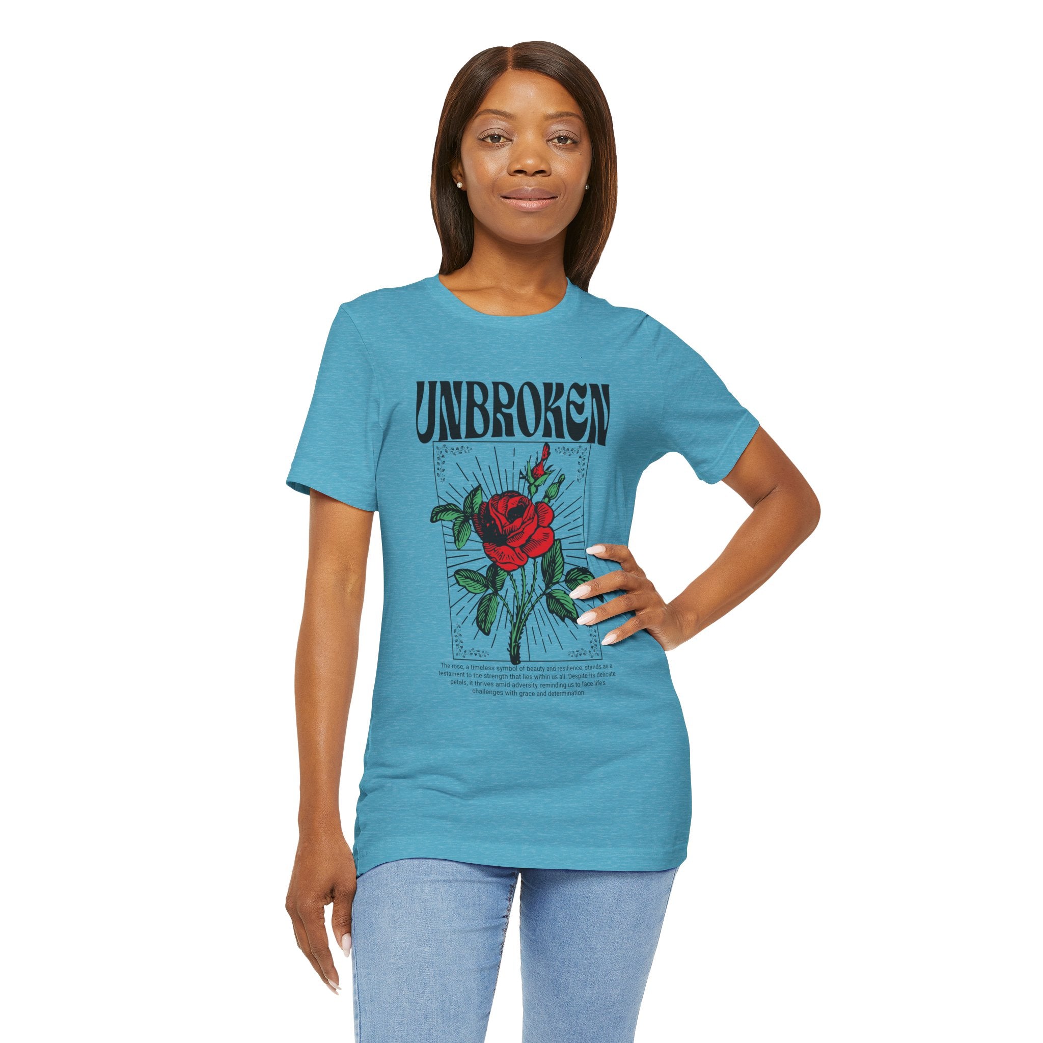 Unbroken Rose T-Shirt — Vintage Red Rose Graphic Tee