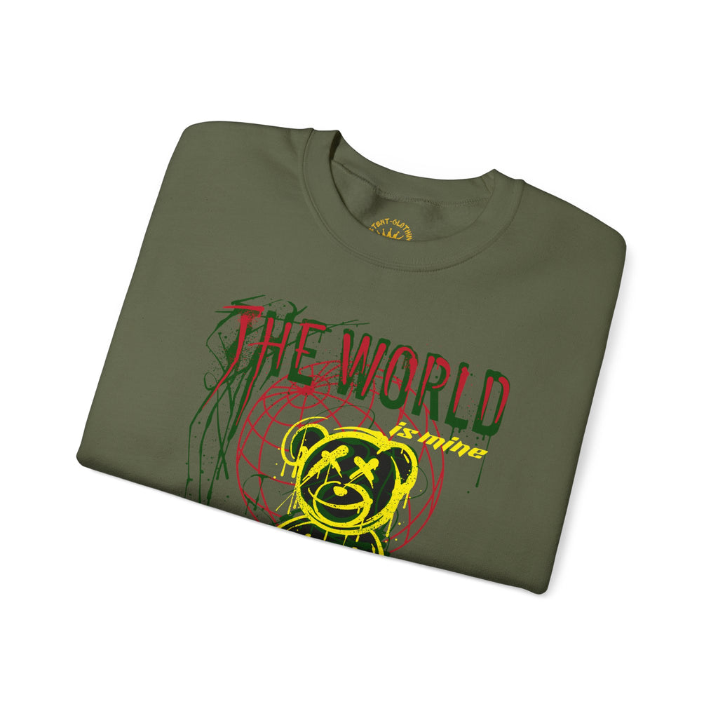 The World Is Mine Teddy Crewneck Sweatshirt