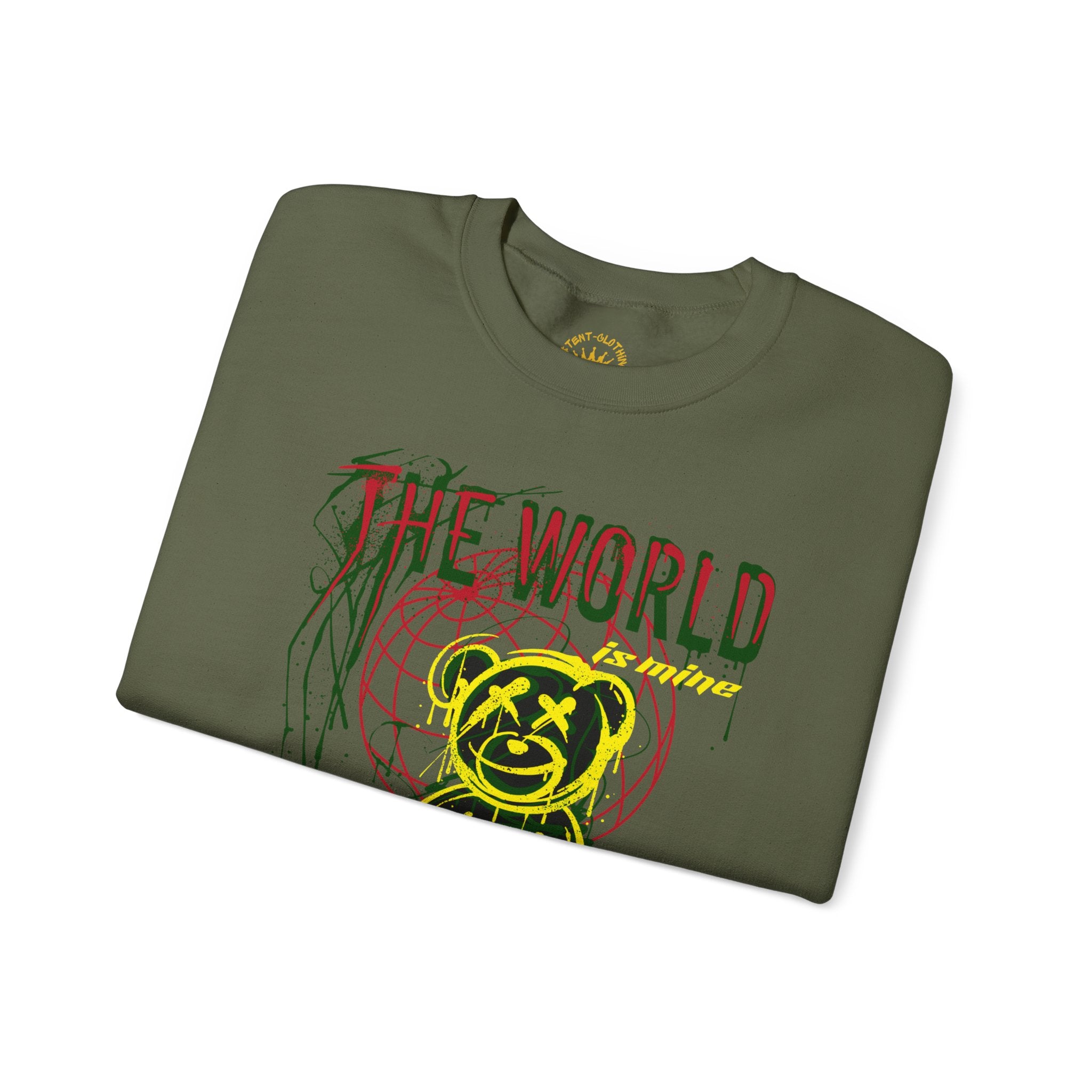 The World Is Mine Teddy Crewneck Sweatshirt