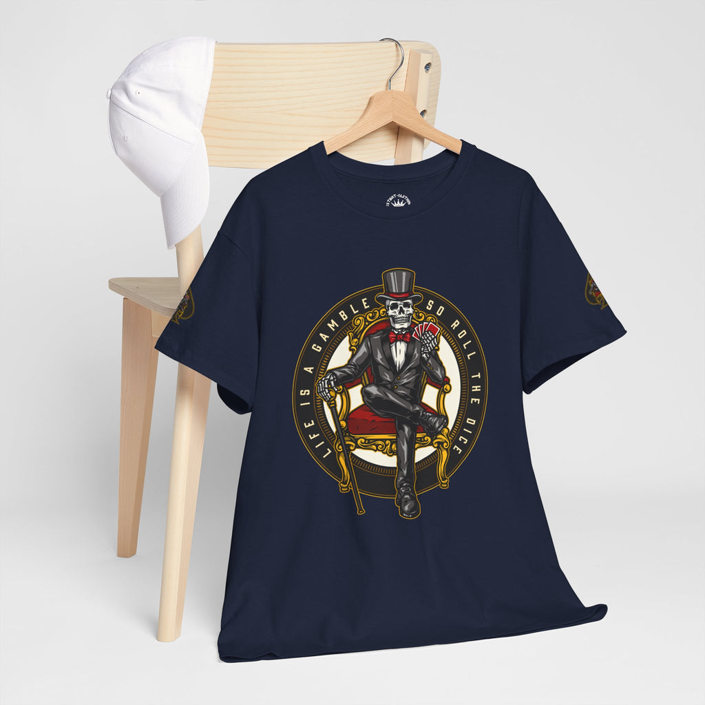 Life Is A Gamble - Top Hat Skeleton T-Shirt