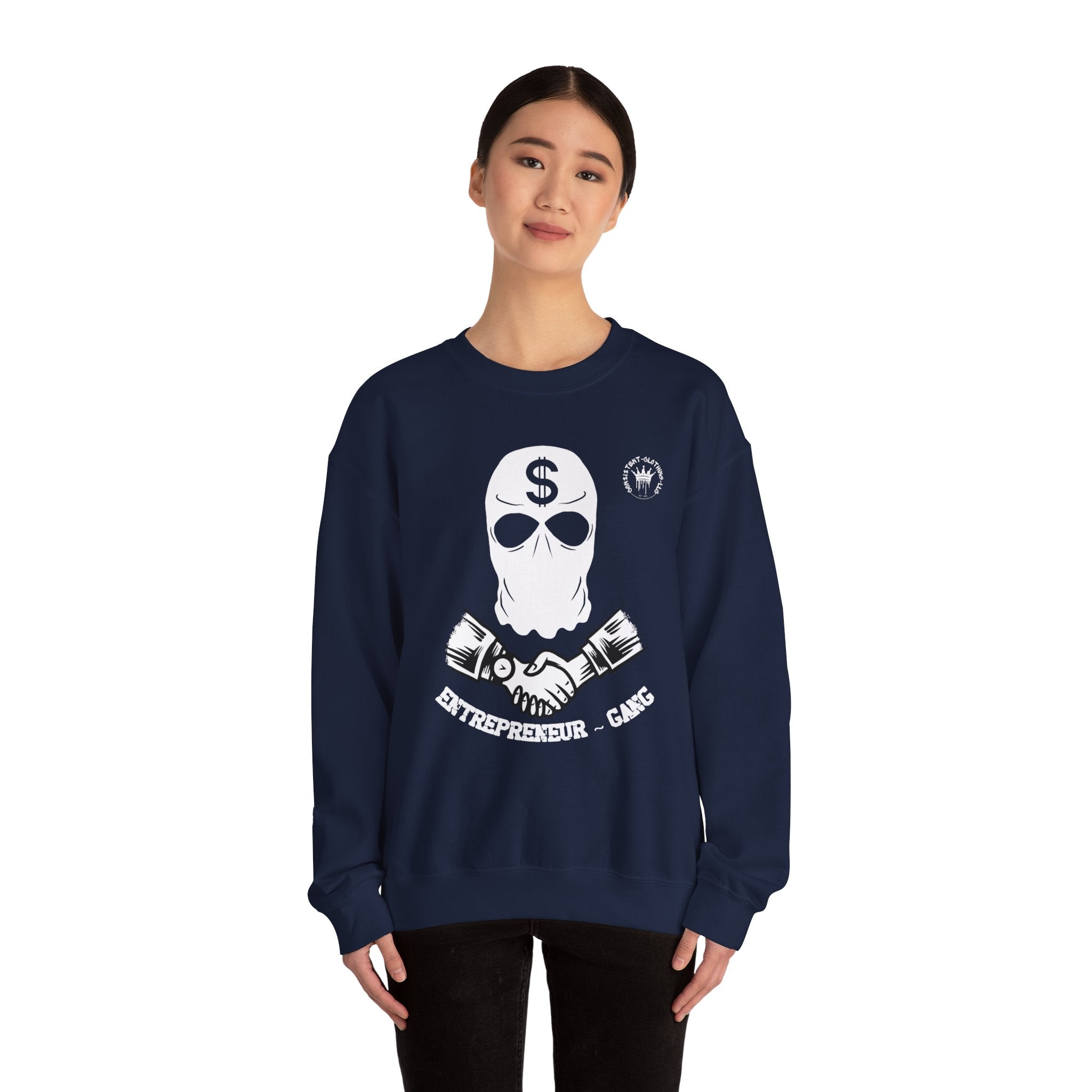 Entrepreneur Gang Crewneck Sweatshirt| Money Skull