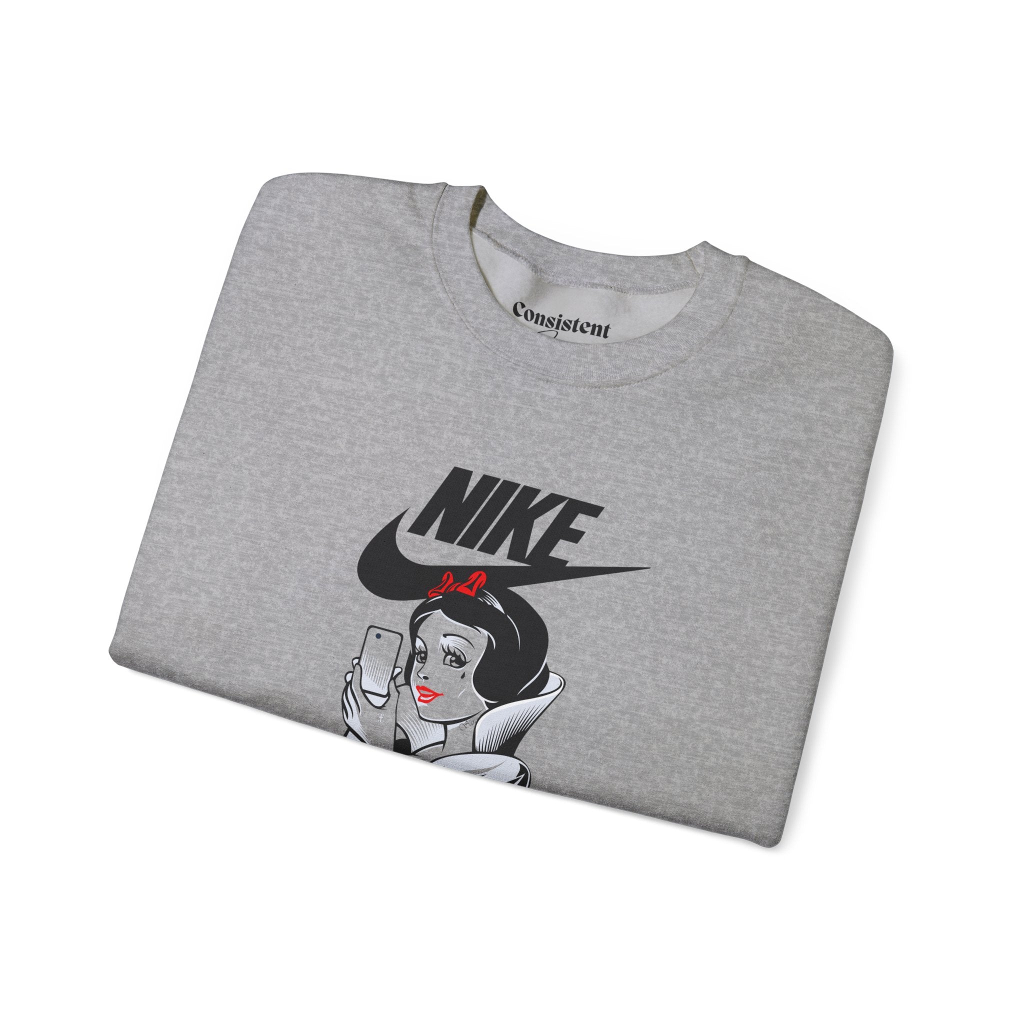 Snow White illustration Crewneck Sweatshirt | Nike style JUST DO IT graphic