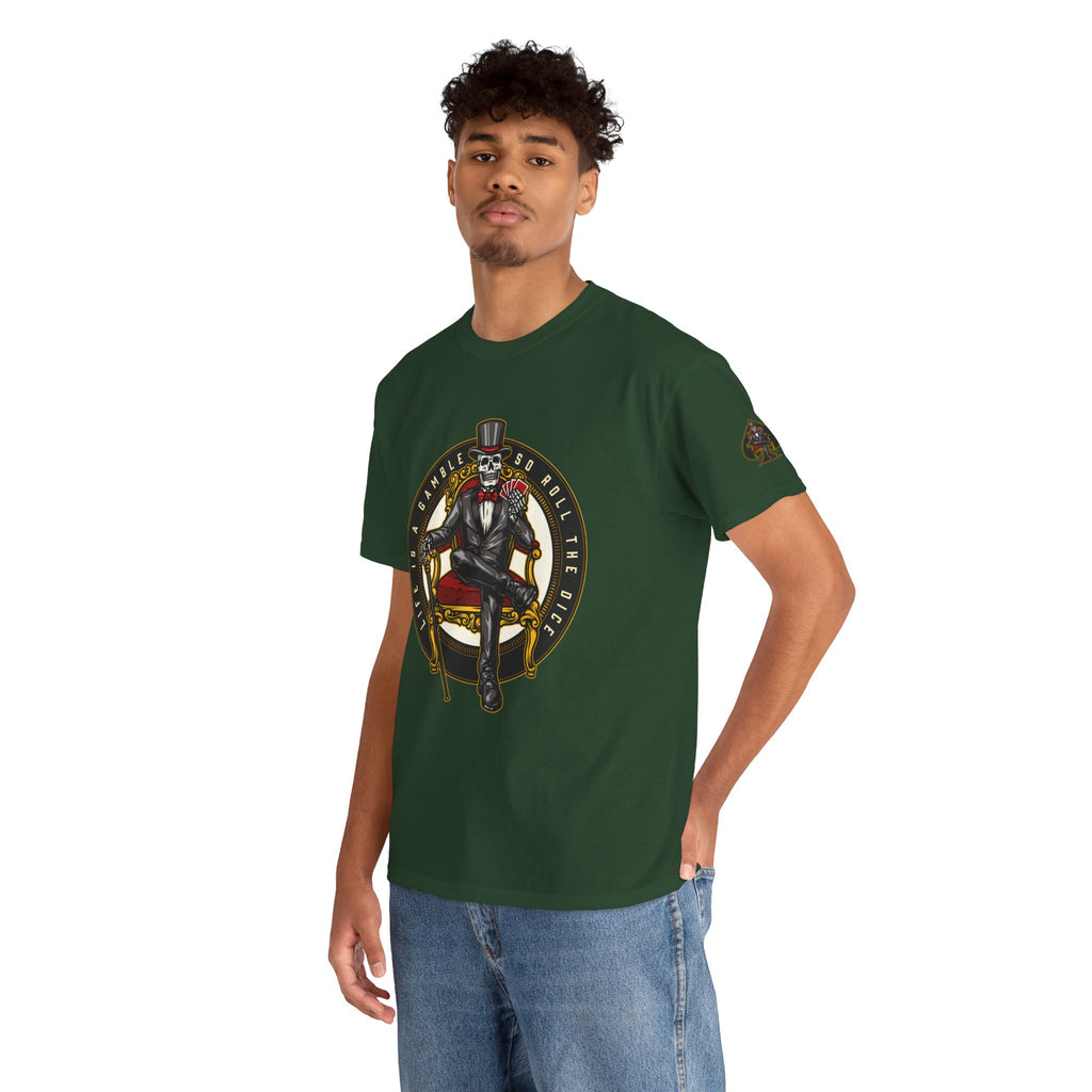 Life Is A Gamble - Top Hat Skeleton T-Shirt